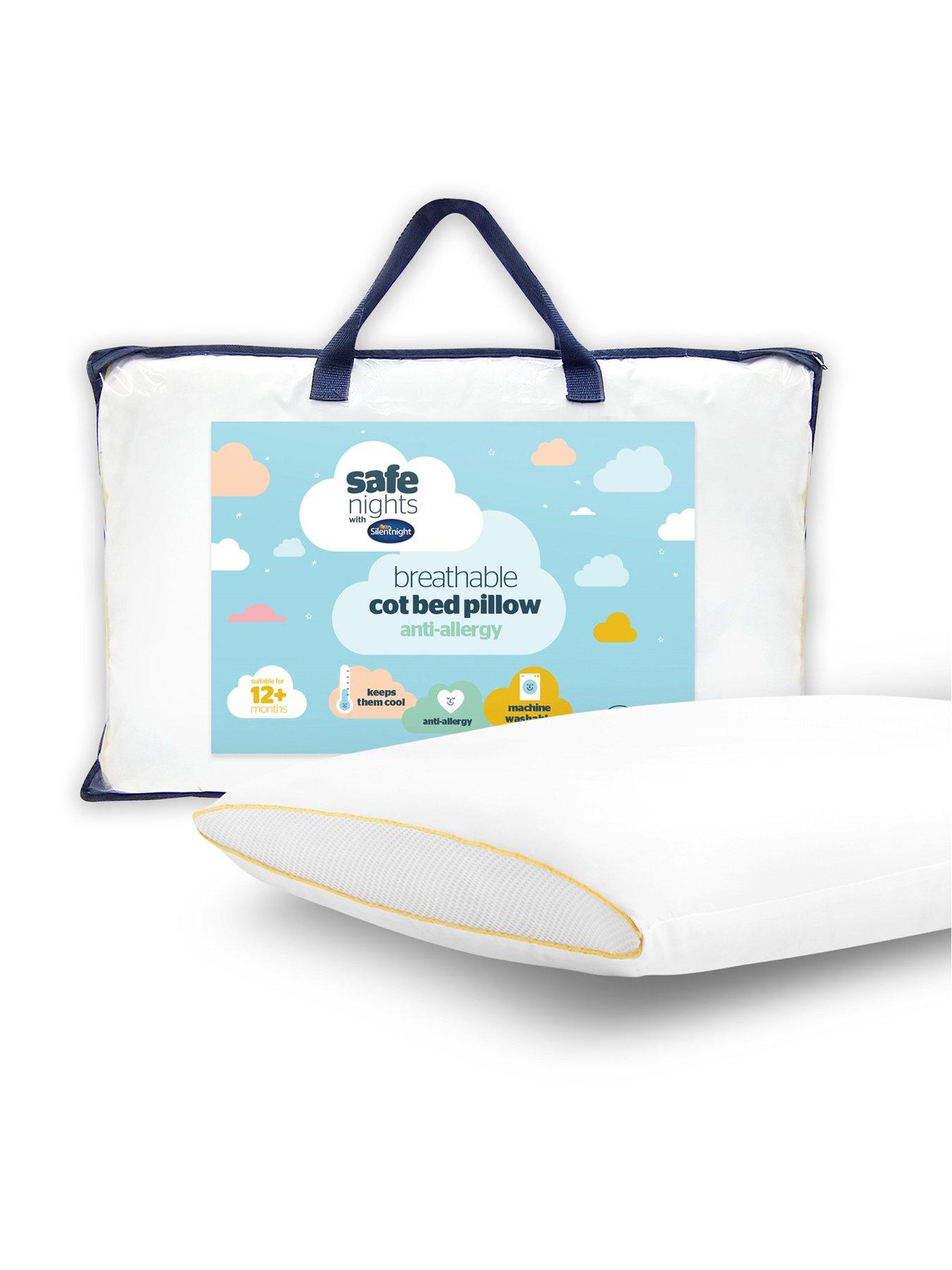 Image 1 of 6 of Silentnight Safe Nights Luxury Anti Allergy Breathable Cot Bed Pillow