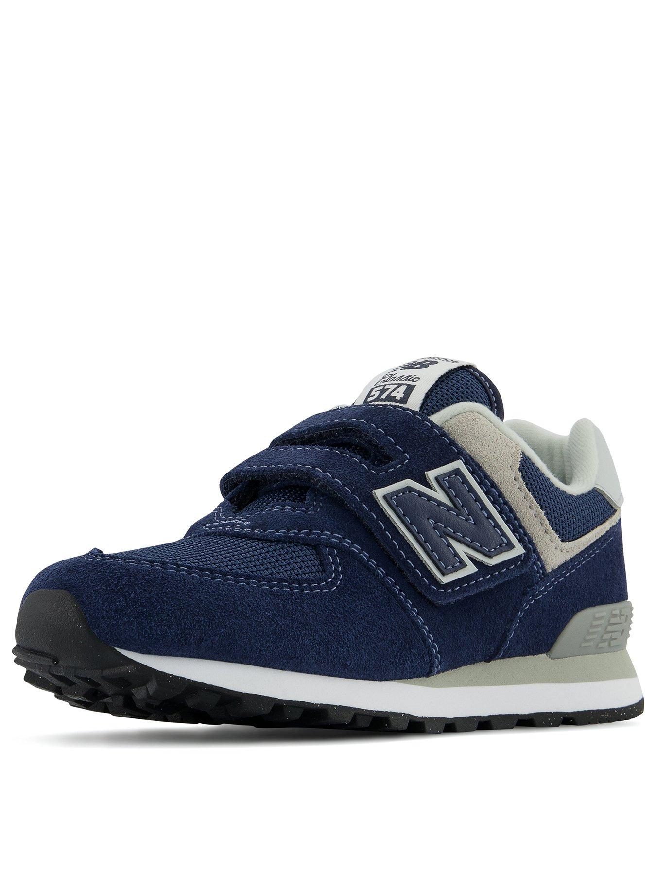 new-balance-574-kids-trainers-navystillFront