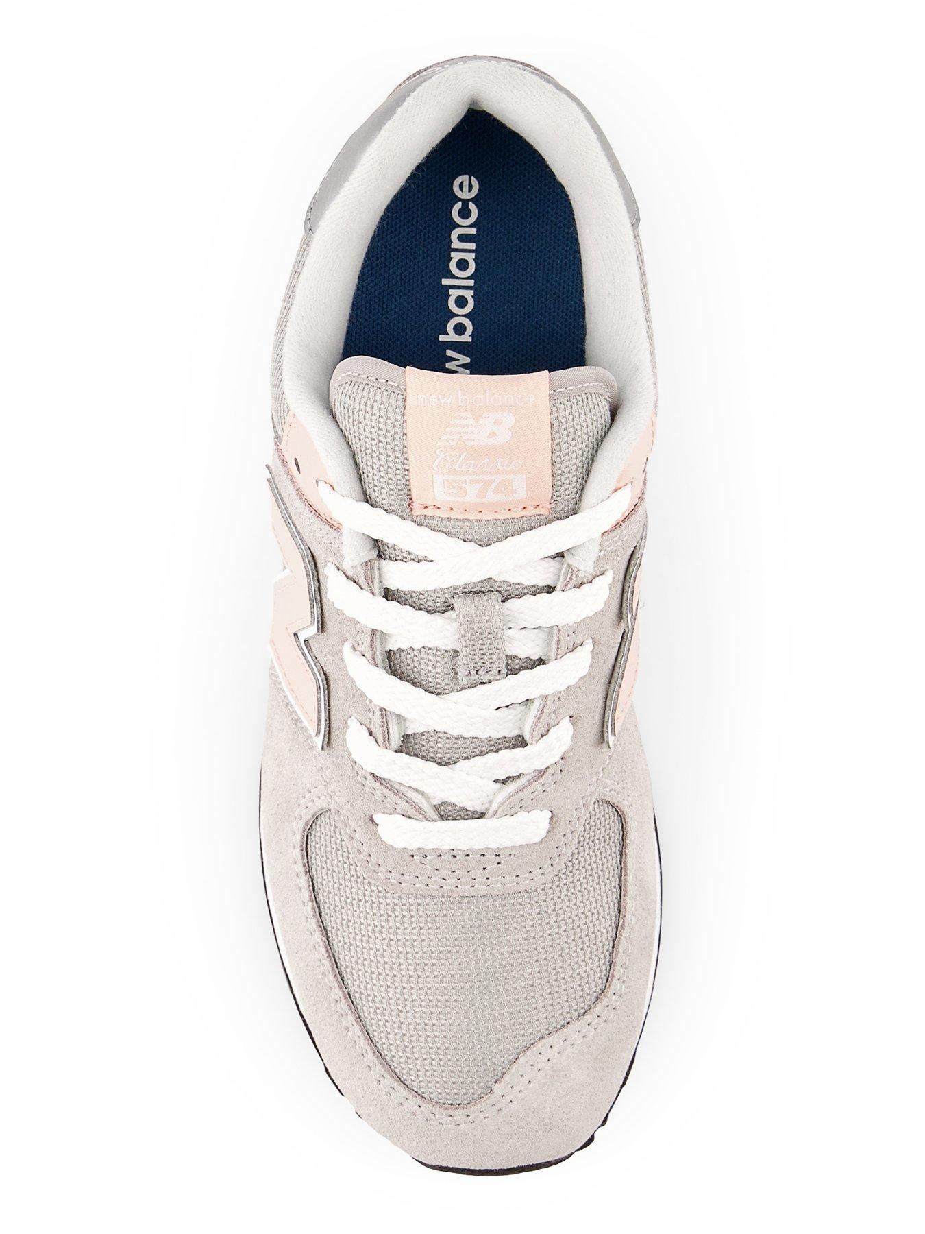 new-balance-574-junior-trainers-greypinkoutfit