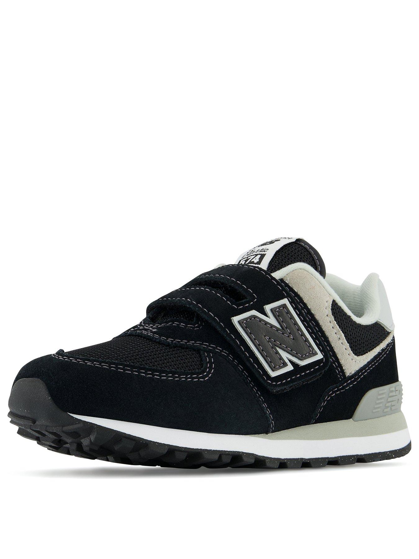 new-balance-574-kids-trainers-blackstillFront