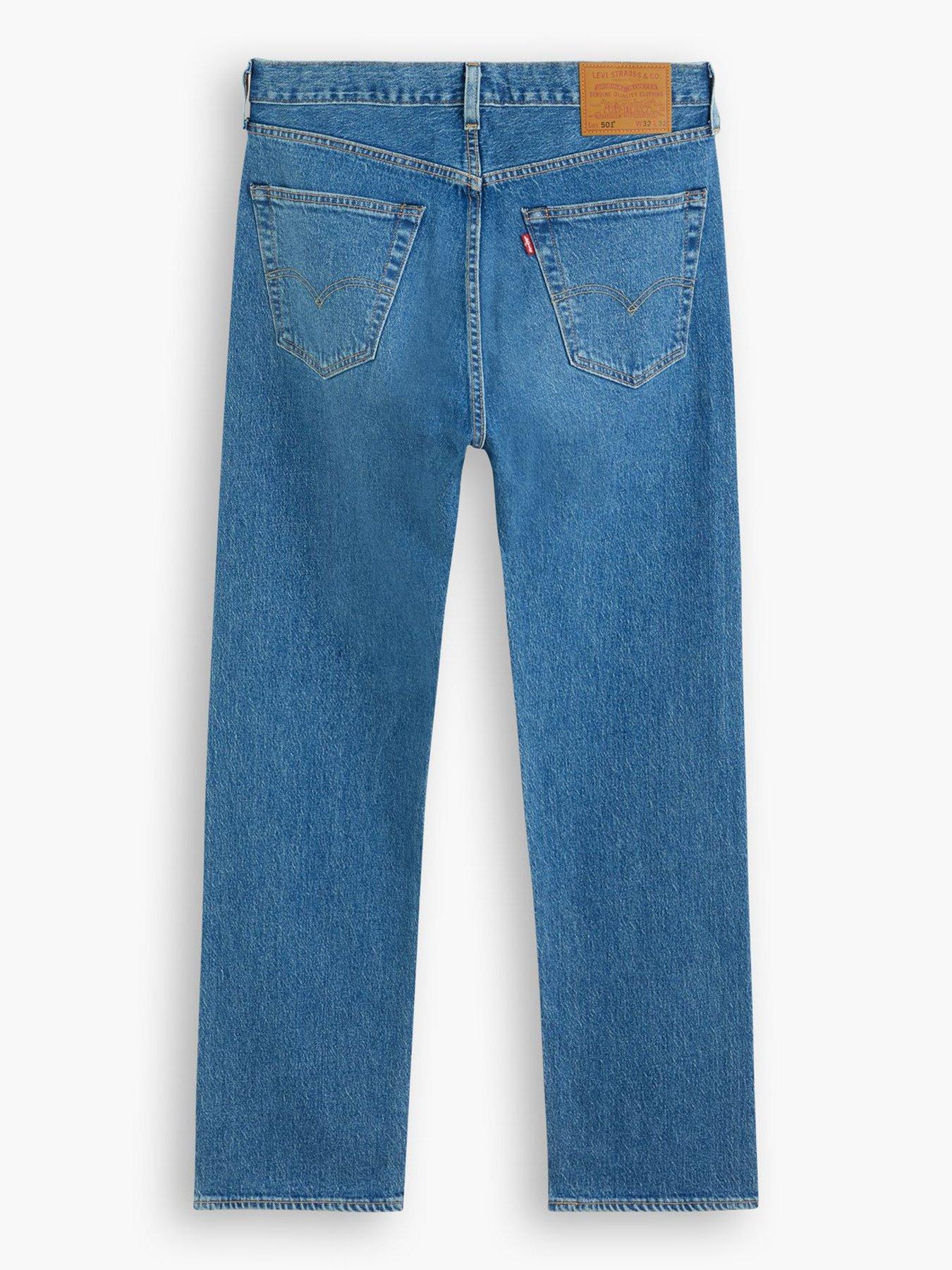 Image 2 of 7 of Levi's Levis 501&reg; Original Straight Fit Jeans - Basil Barton Springs - Blue