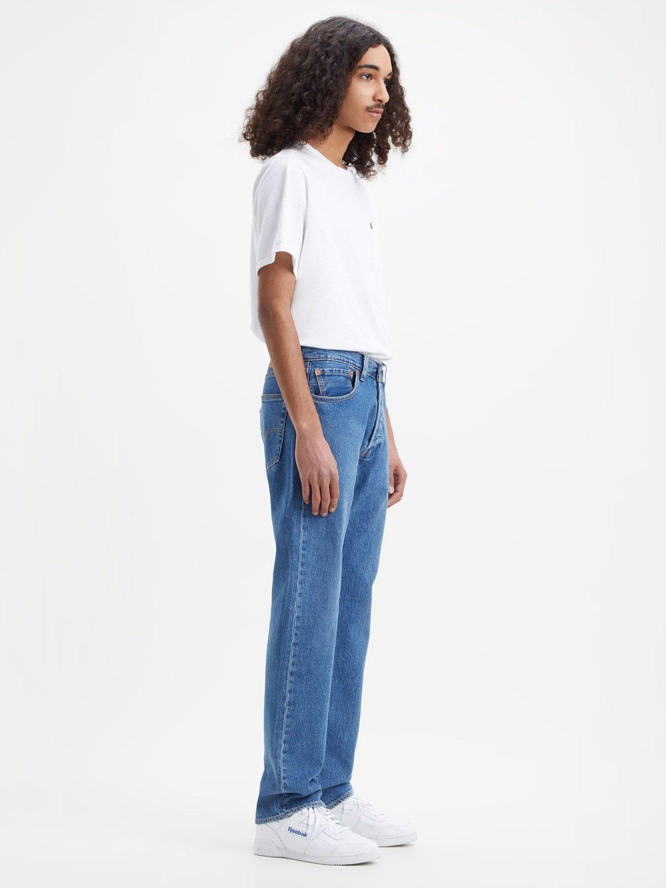 Image 4 of 7 of Levi's Levis 501&reg; Original Straight Fit Jeans - Basil Barton Springs - Blue