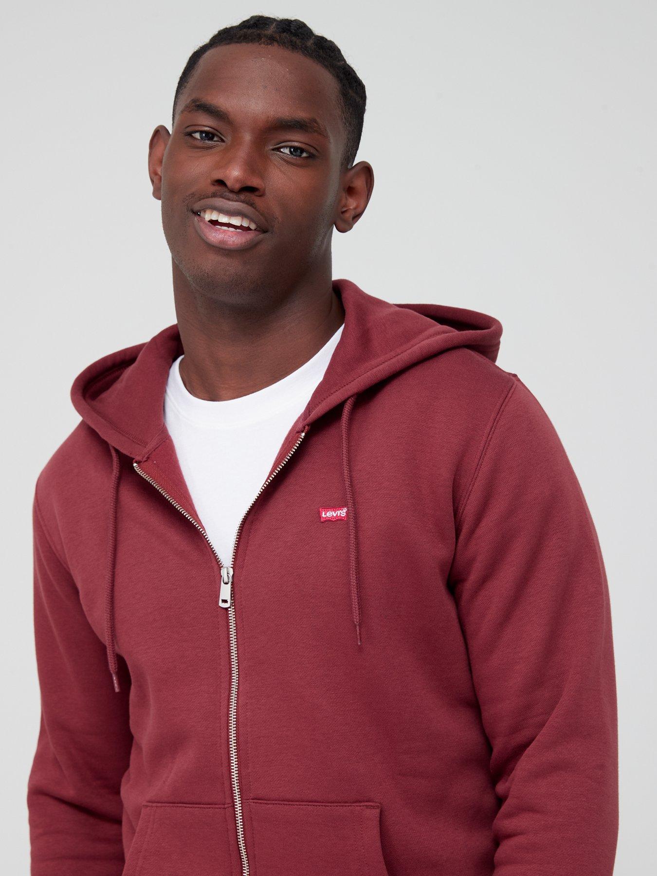 Levi's burgundy clearance hoodie