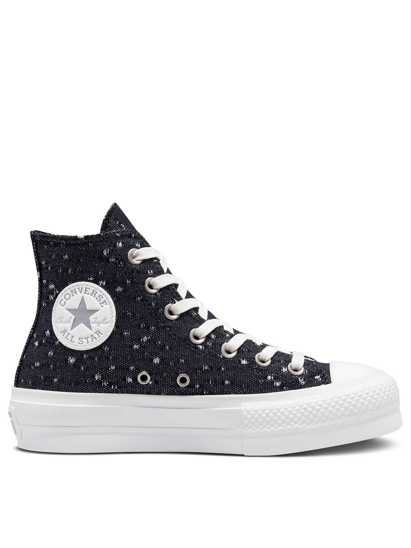 Chuck Taylor All Lift Shoes - Black/Silver Very Ireland