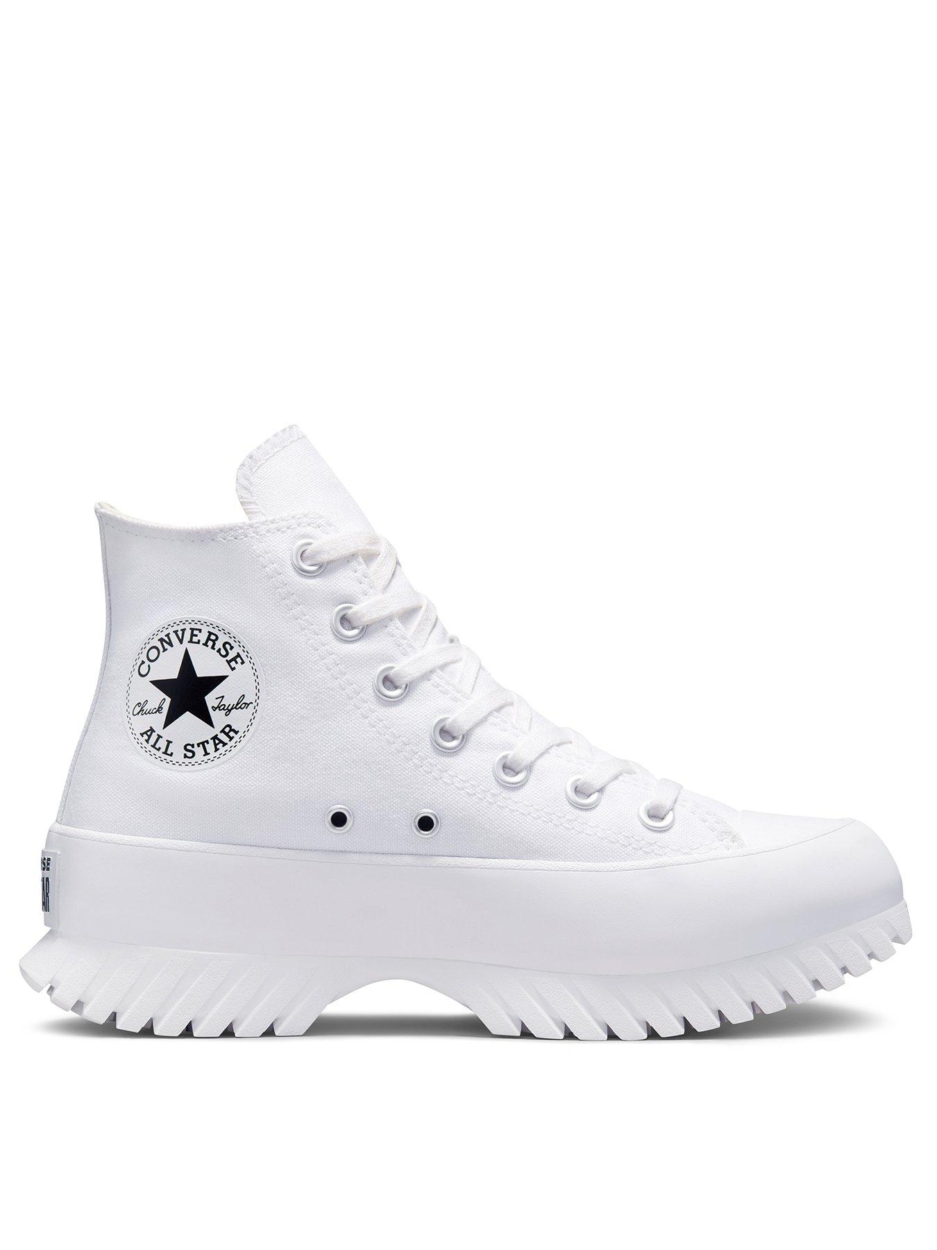 converse platform lugged white