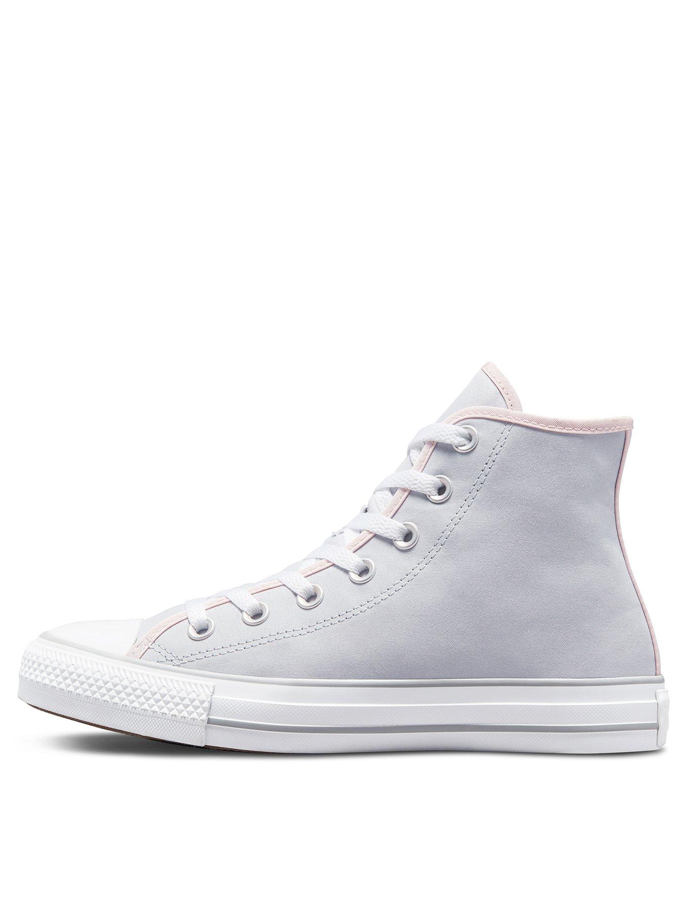 Grey pink converse clearance womens