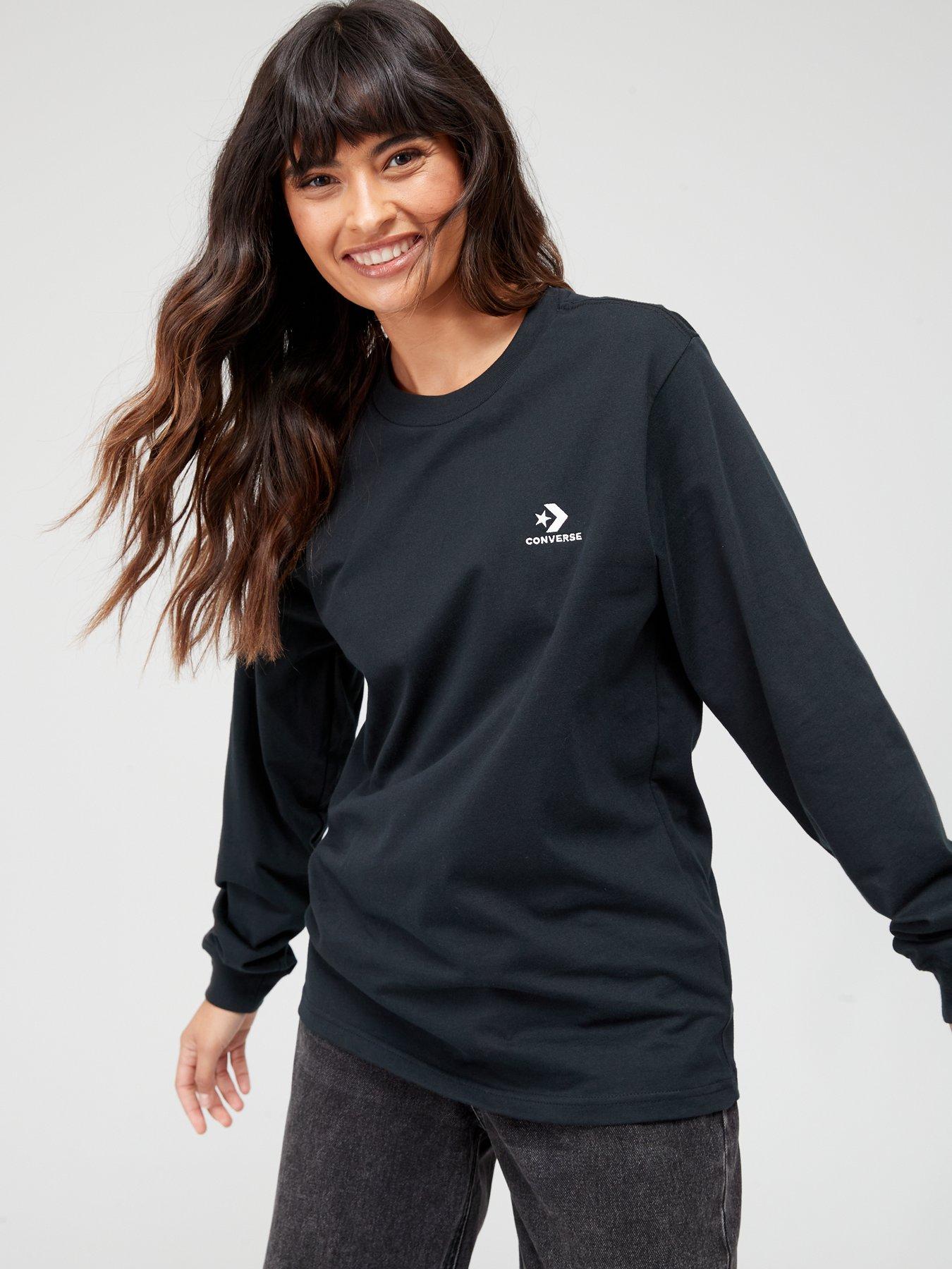 Women's long sleeve store converse top