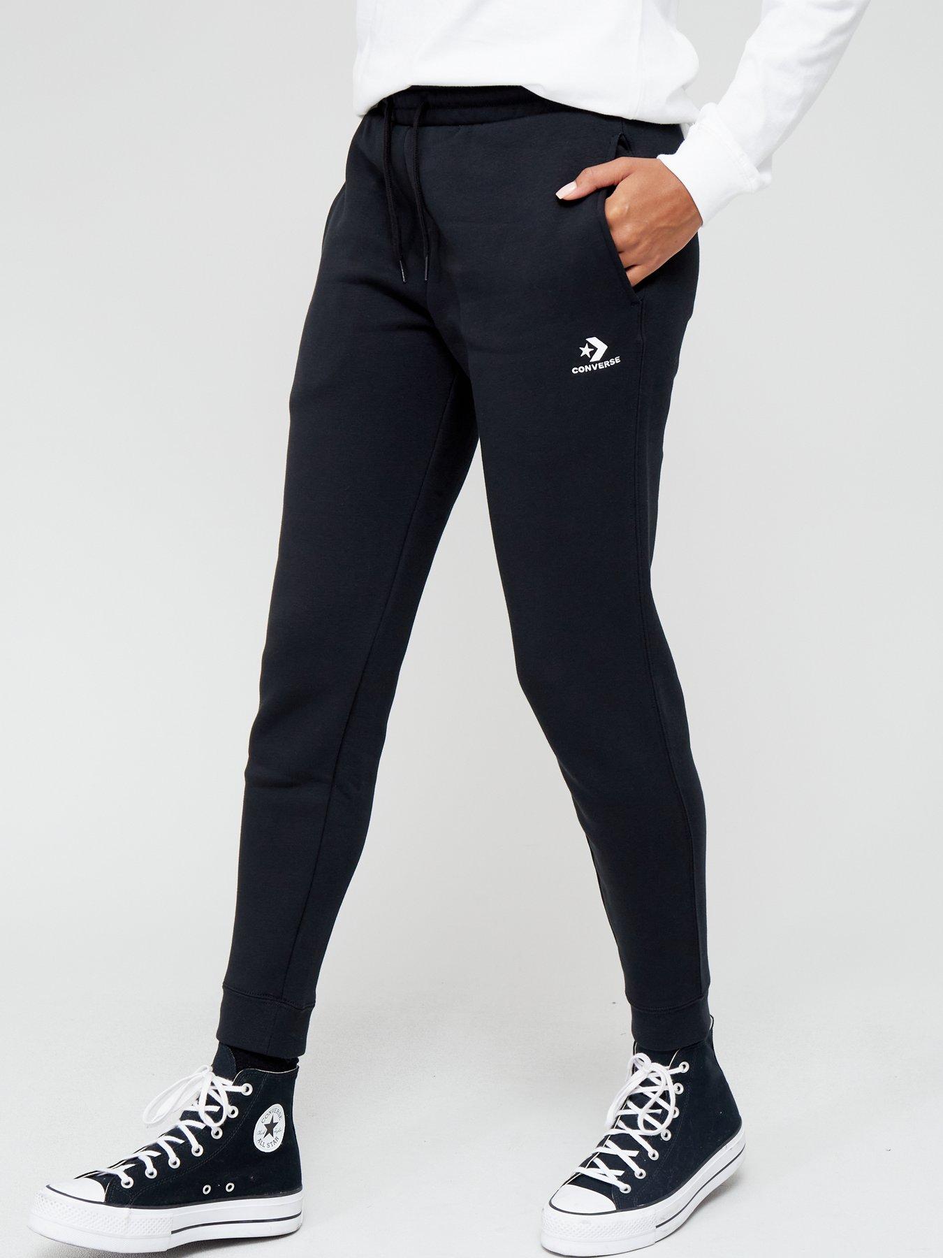 Left Chevron Jogging Bottoms - Black | Very Ireland