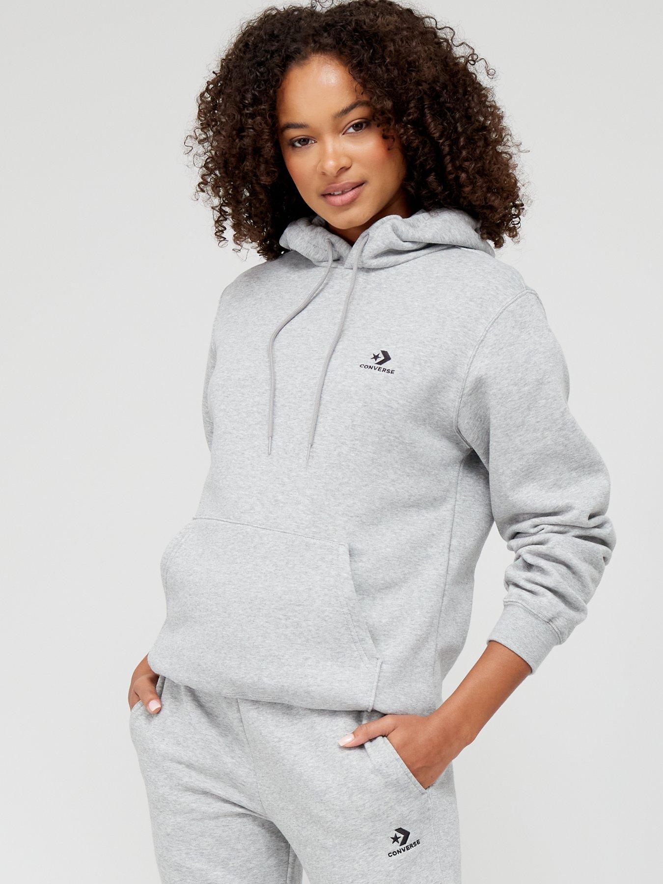 Grey converse sales hoodie