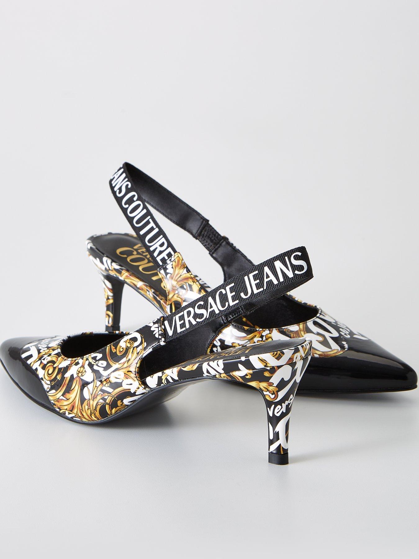 Versace hot sale kitten heels