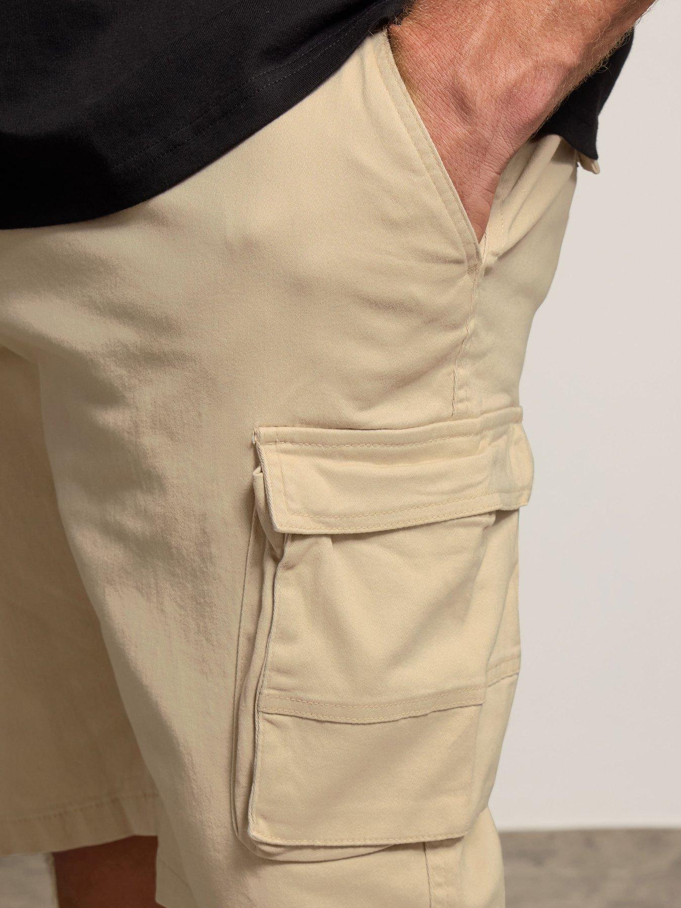 Image 4 of 4 of BadRhino Stretch Cargo Shorts - Cream