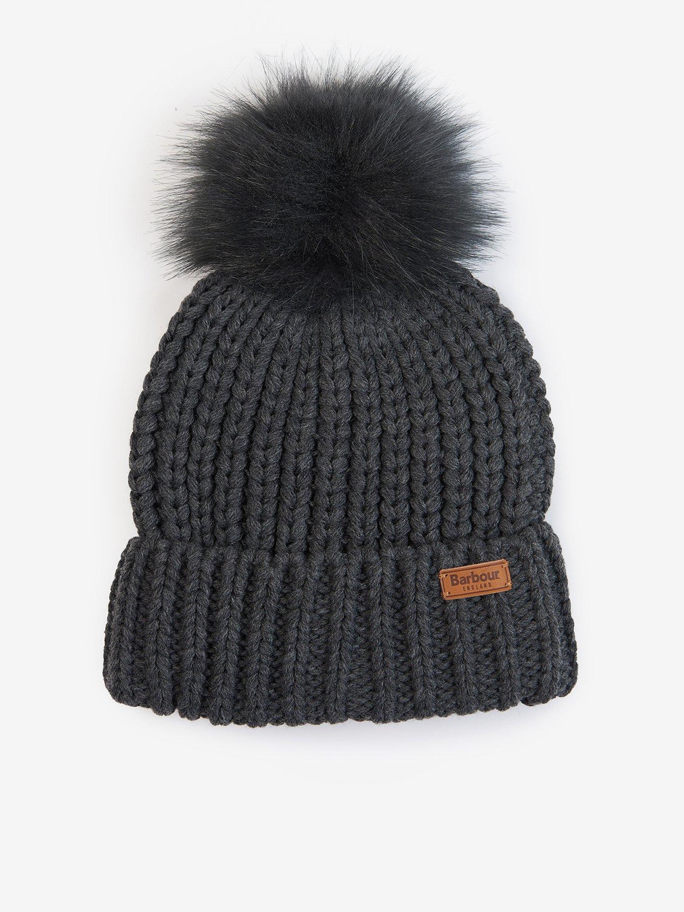 barbour-saltburn-pom-pom-beanie-dark-grey