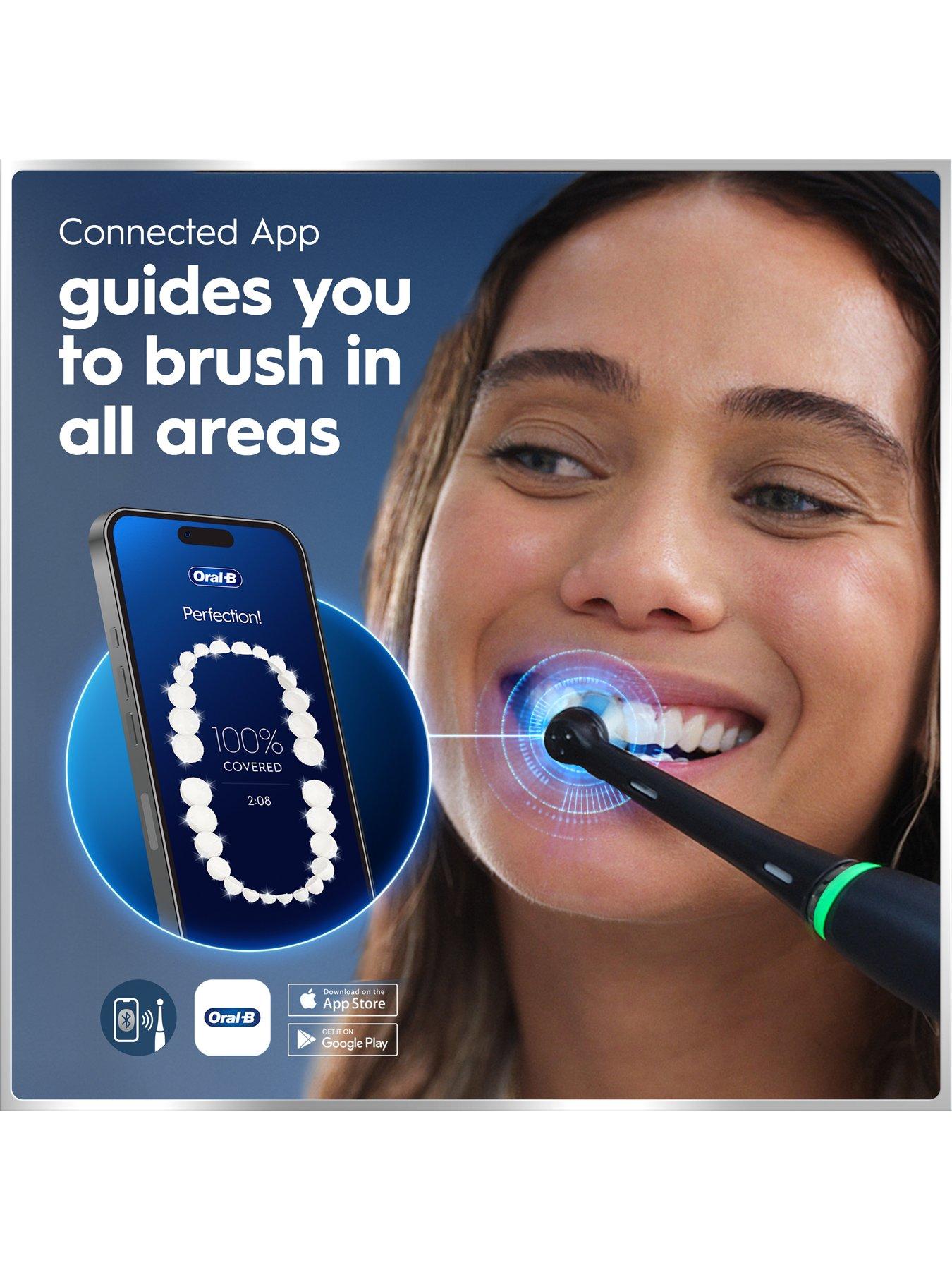 Image 5 of 7 of Oral-B iO6 Black Lava and&nbsp;Pink Sand Electric Toothbrush Duo Pack