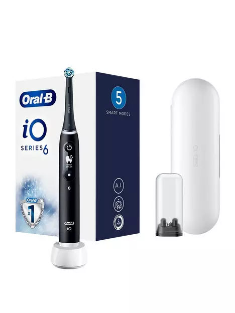 prod1091544443: iO6 Ultimate Clean Electric Toothbrush - Black Lava