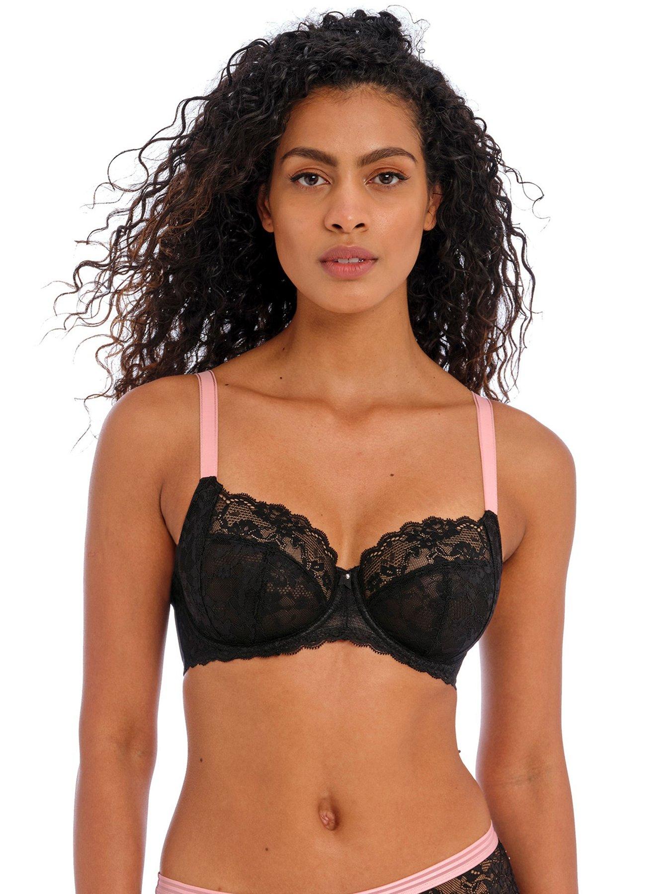 Buy Latte Nude Recycled Lace Full Cup Bra 32G, Bras