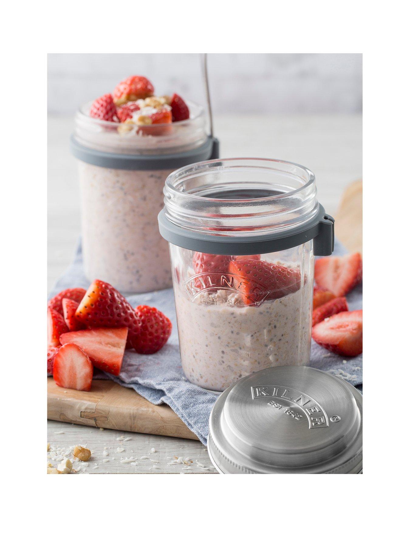 KILNER Set Of 2 Breakfast Jars