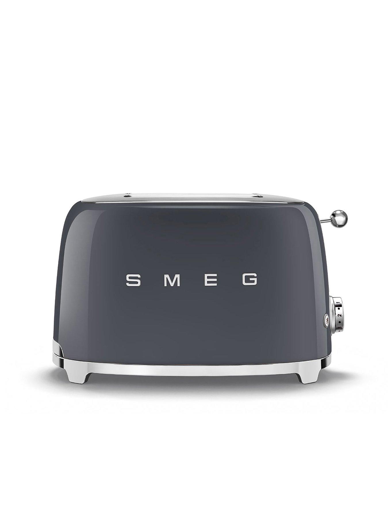 Image 2 of 6 of Smeg TSF01 Retro Style 2 Slice Toaster, 950W - Slate Grey