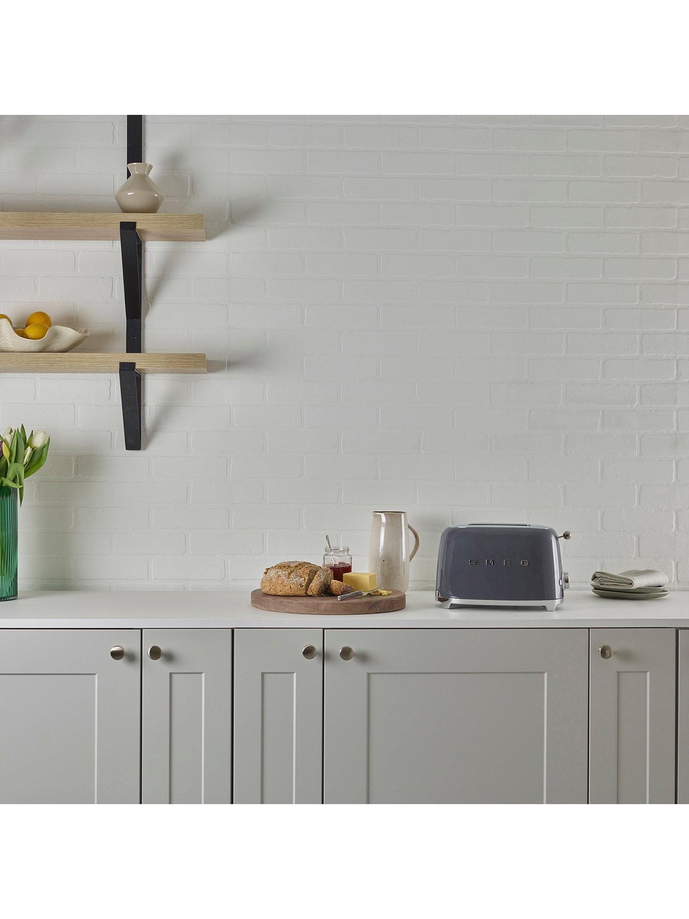 Image 4 of 6 of Smeg TSF01 Retro Style 2 Slice Toaster, 950W - Slate Grey