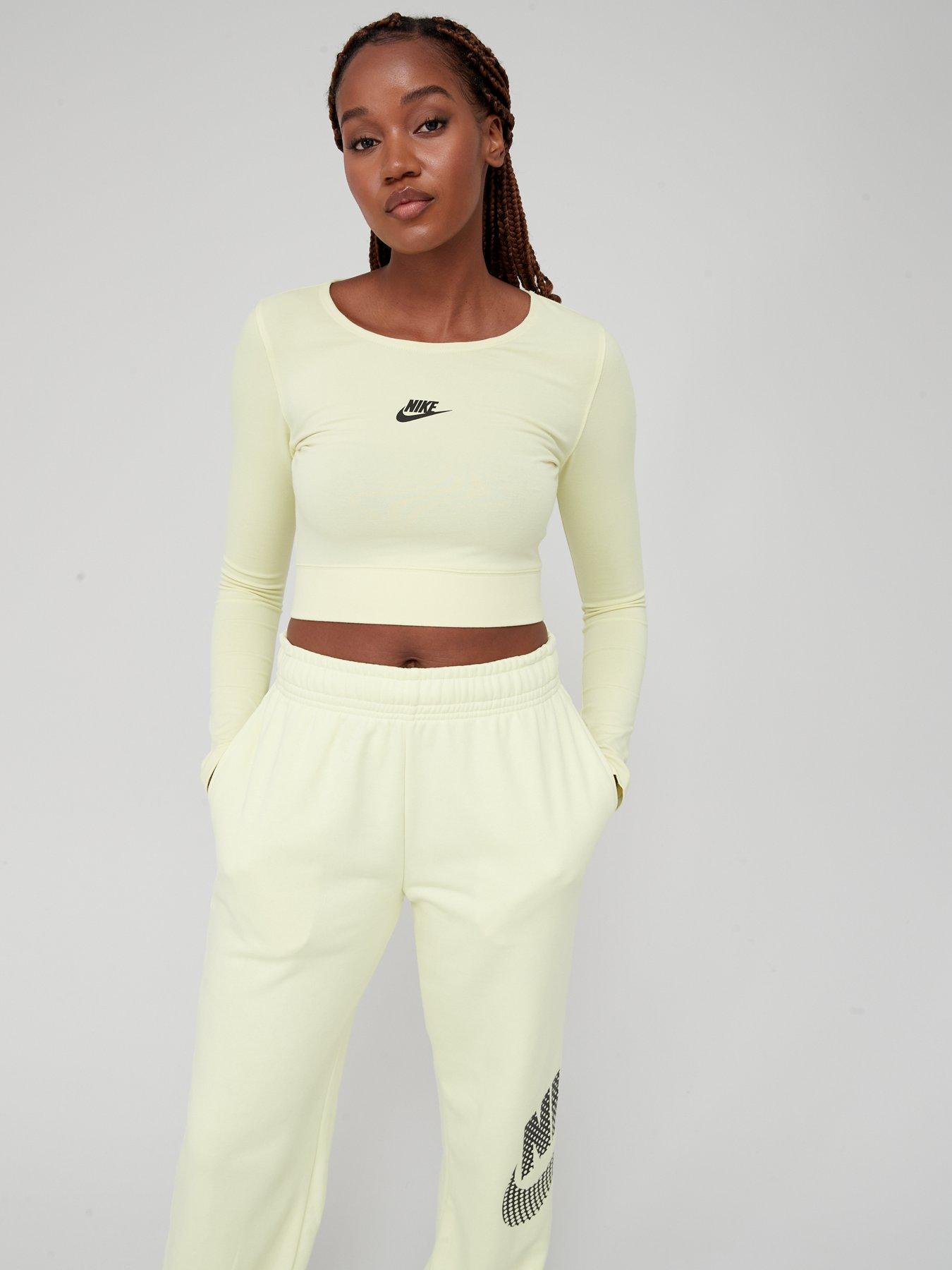 Nike cheap white crop