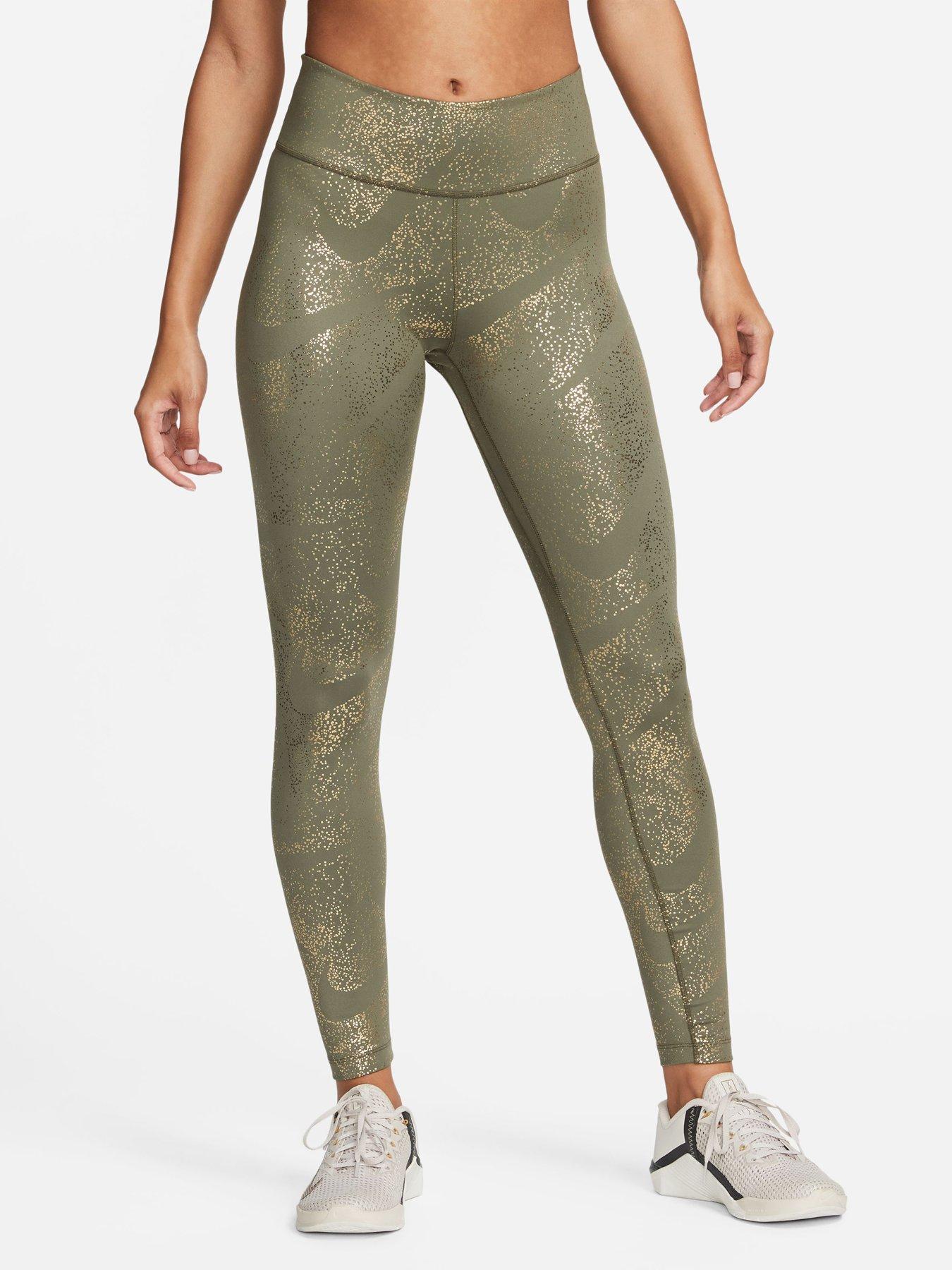 One Legging - Green/Gold