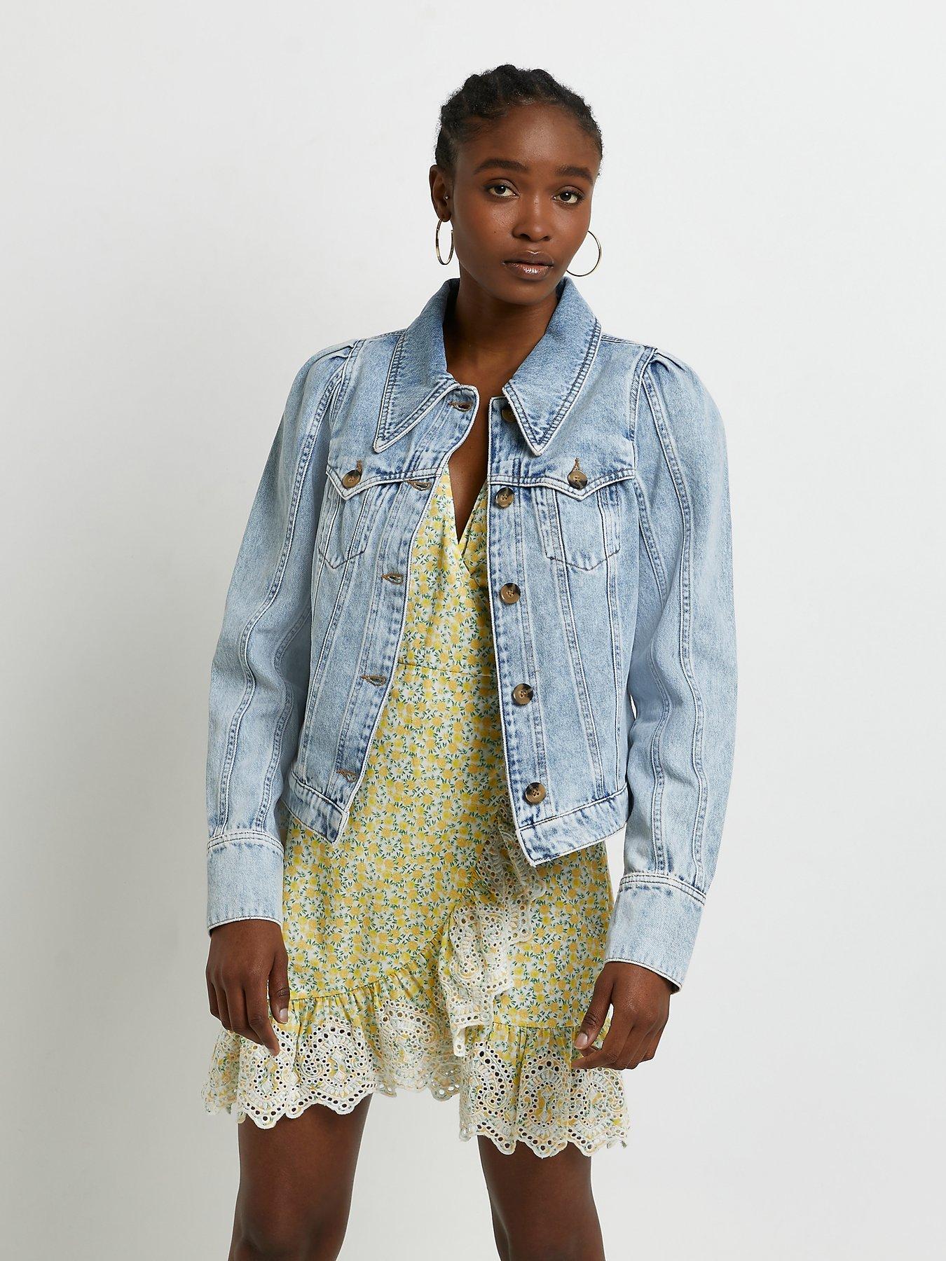 belle curve denim jacket