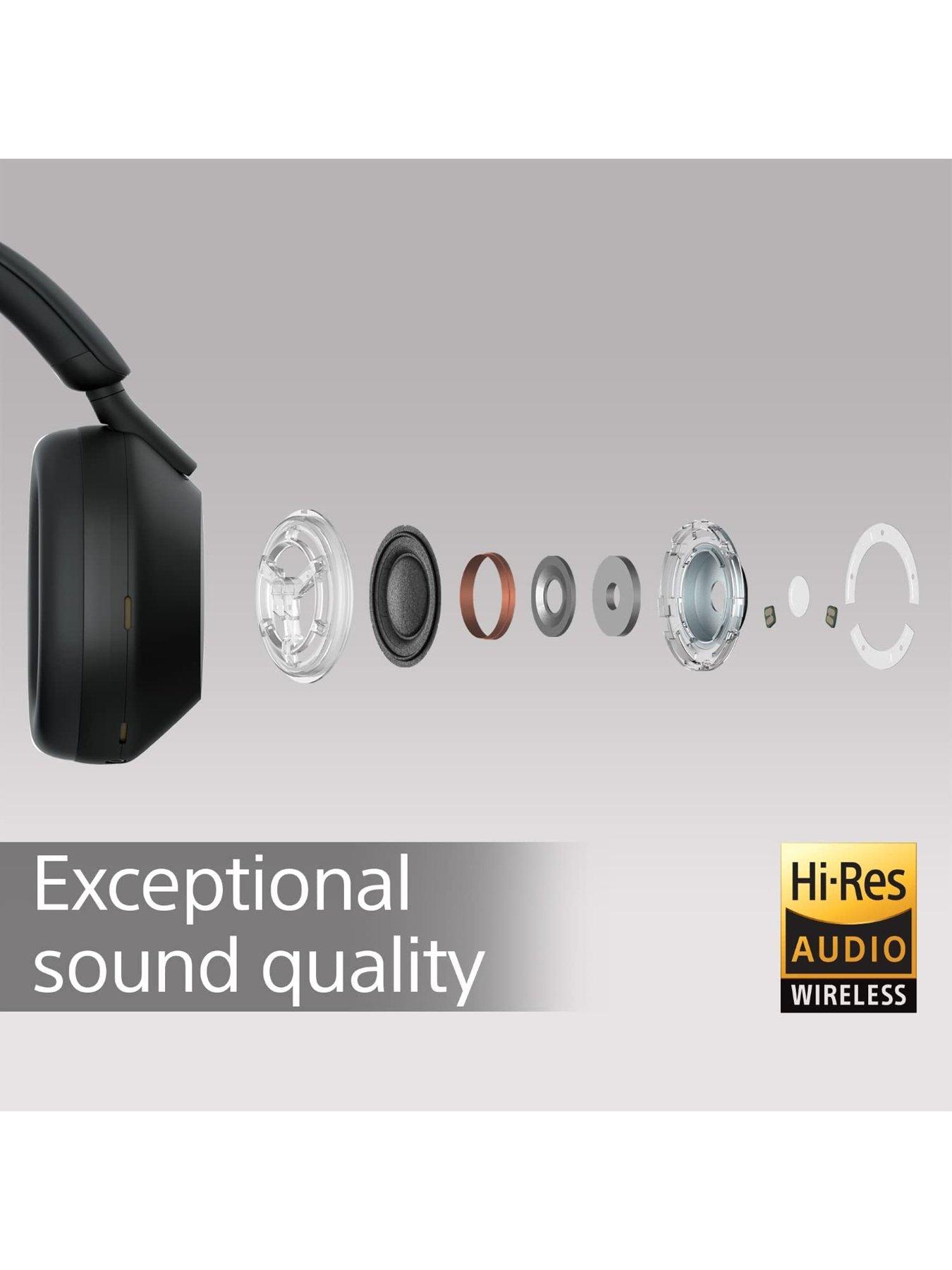 Image 4 of 7 of Sony WH-1000XM5 Noise-Cancelling Over-Ear Headphones - 30 hours battery life - Optimised for Alexa and Google Assistant with built-in mic