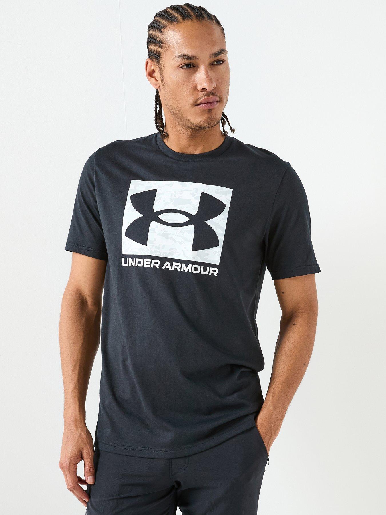 UNDER ARMOUR Training ABC Camo Boxed Logo Short Sleeve T-Shirt - Black