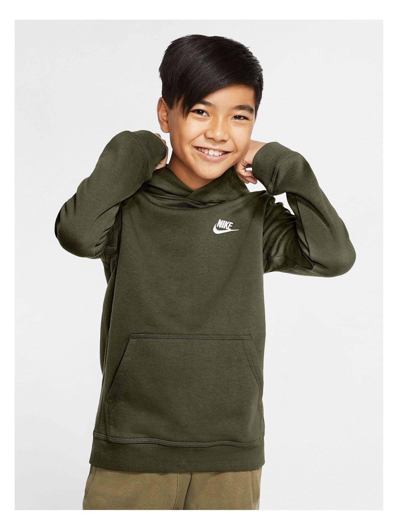 Boys green clearance nike hoodie