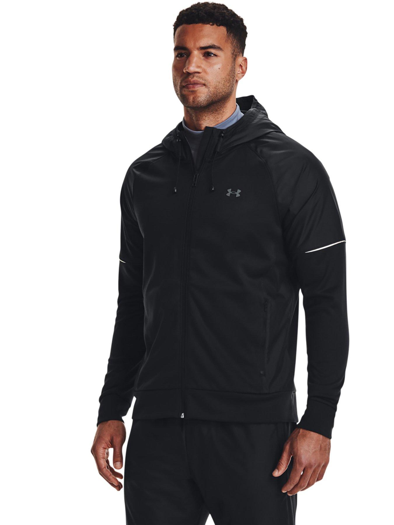 UNDER ARMOUR Mens Unstoppable Fleece Full Zip - Grey/black