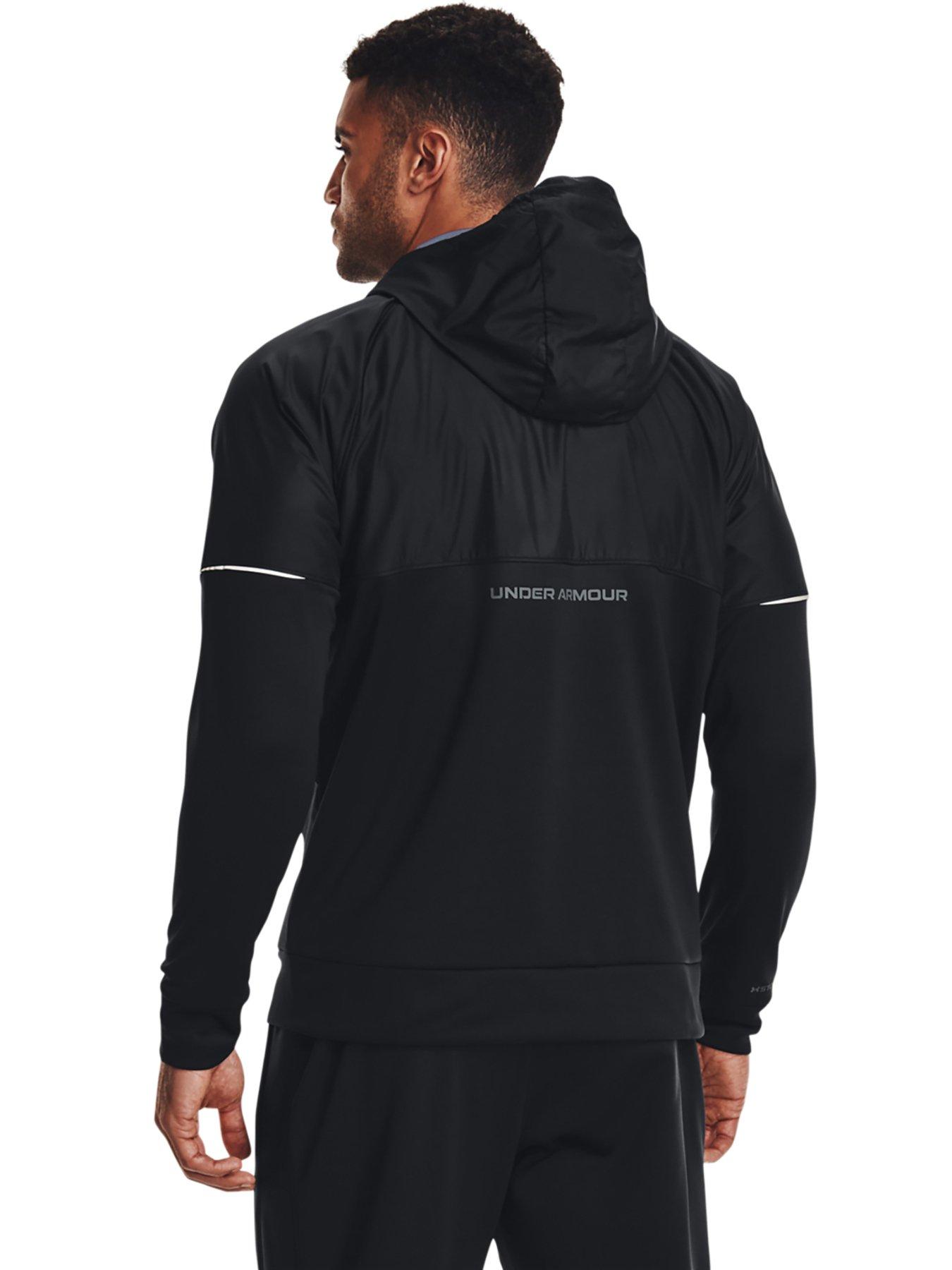 UNDER ARMOUR Mens Unstoppable Fleece Full Zip - Grey/black