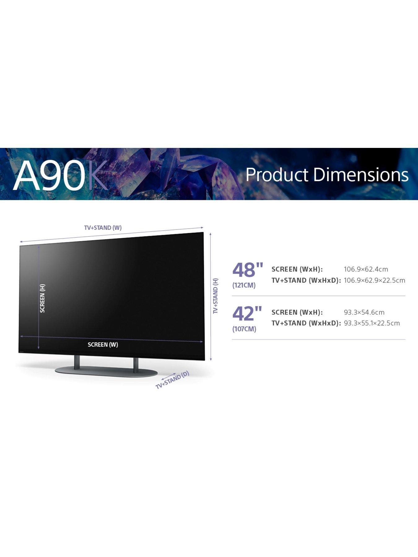 Image 5 of 7 of Sony XR-48A90K Bravia, 48 inch, OLED, 4K Ultra HD HDR, Google TV