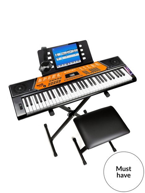 rockjam-6150-61-key-keyboard-piano-kit-with-pitch-bend-keyboard-bench-digital-piano-stool-lessons-and-headphones
