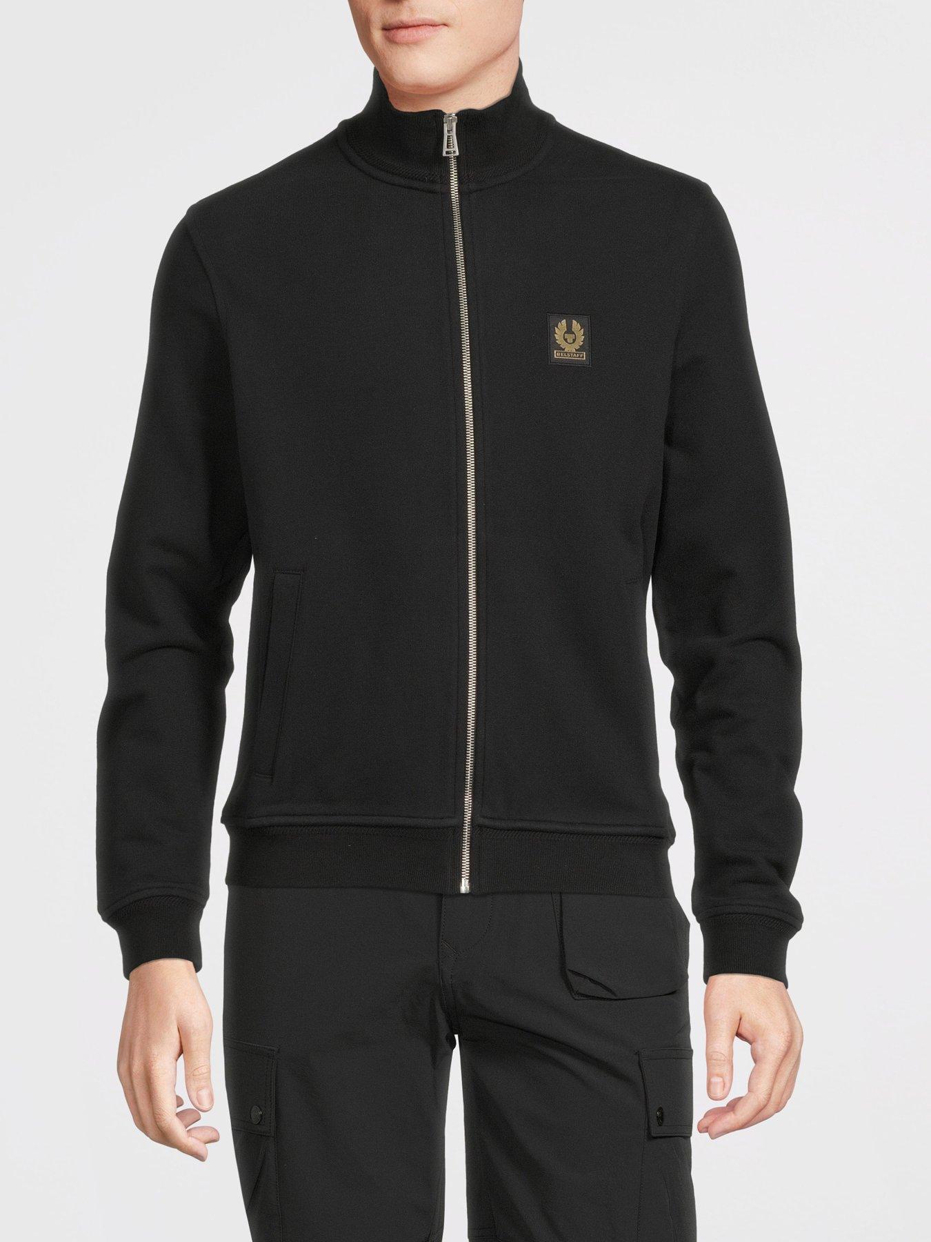 belstaff-full-zip-crew-sweat-blackfront