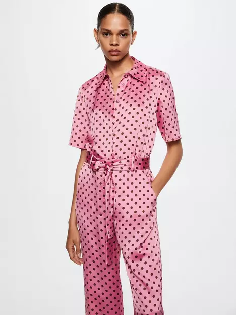 prod1091755962: <p>Spot Print Jumpsuit - Pink</p>