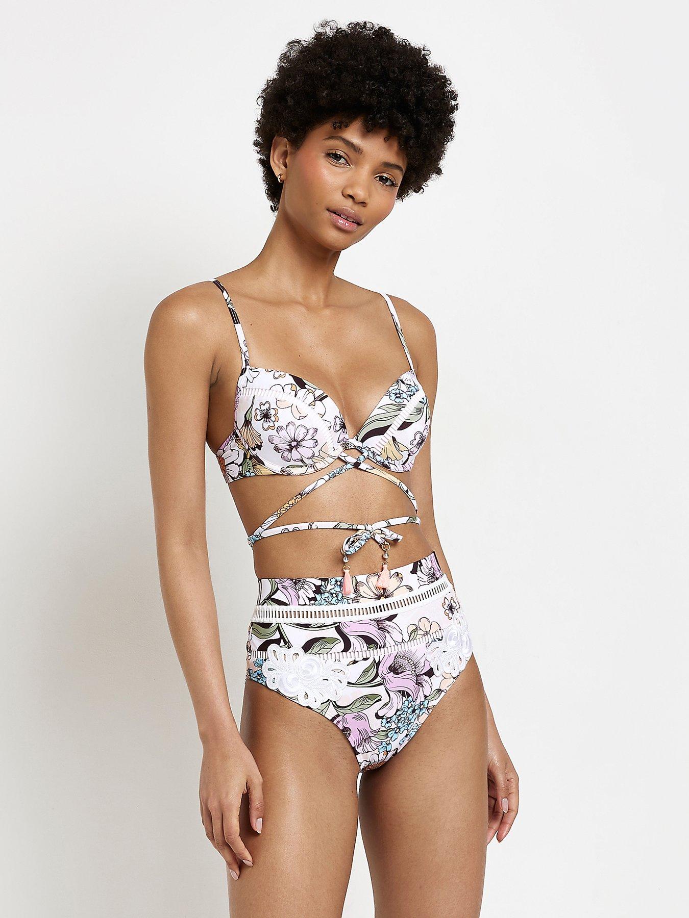 River island high 2025 waisted bikini