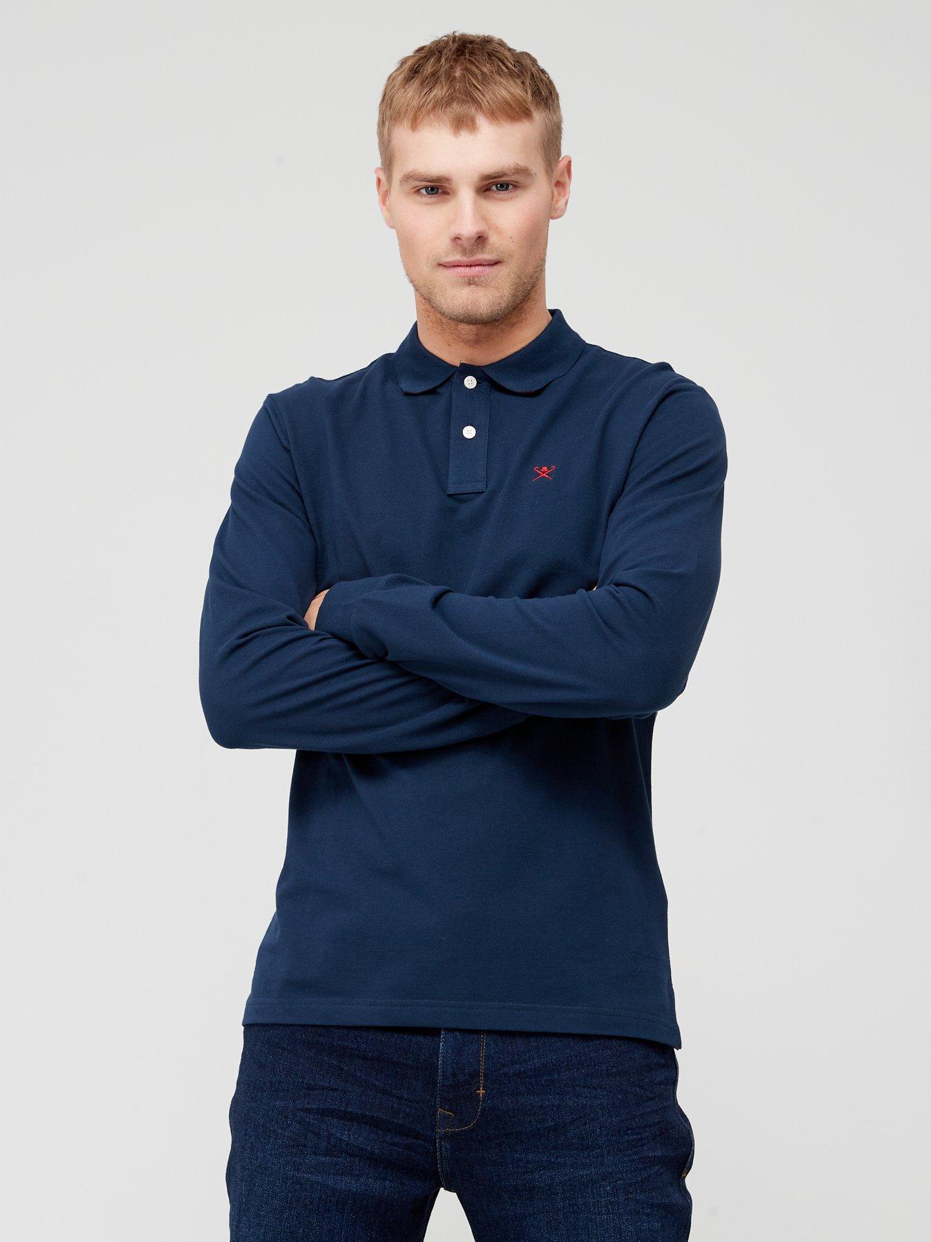 Hackett long hotsell sleeve polo shirt