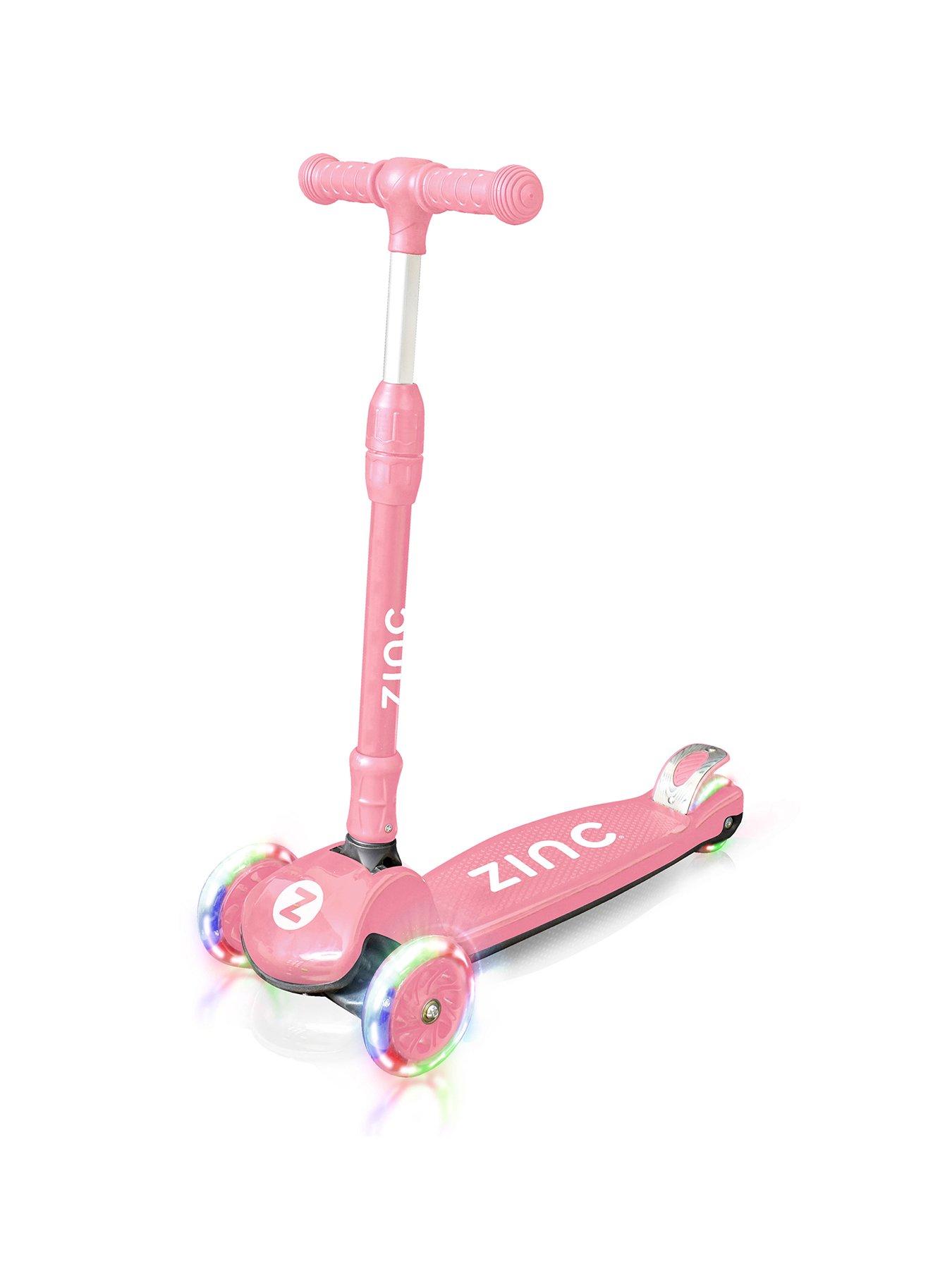 zinc-zinc-three-wheeled-folding-light-up-t-motion-scooter-blush-pink