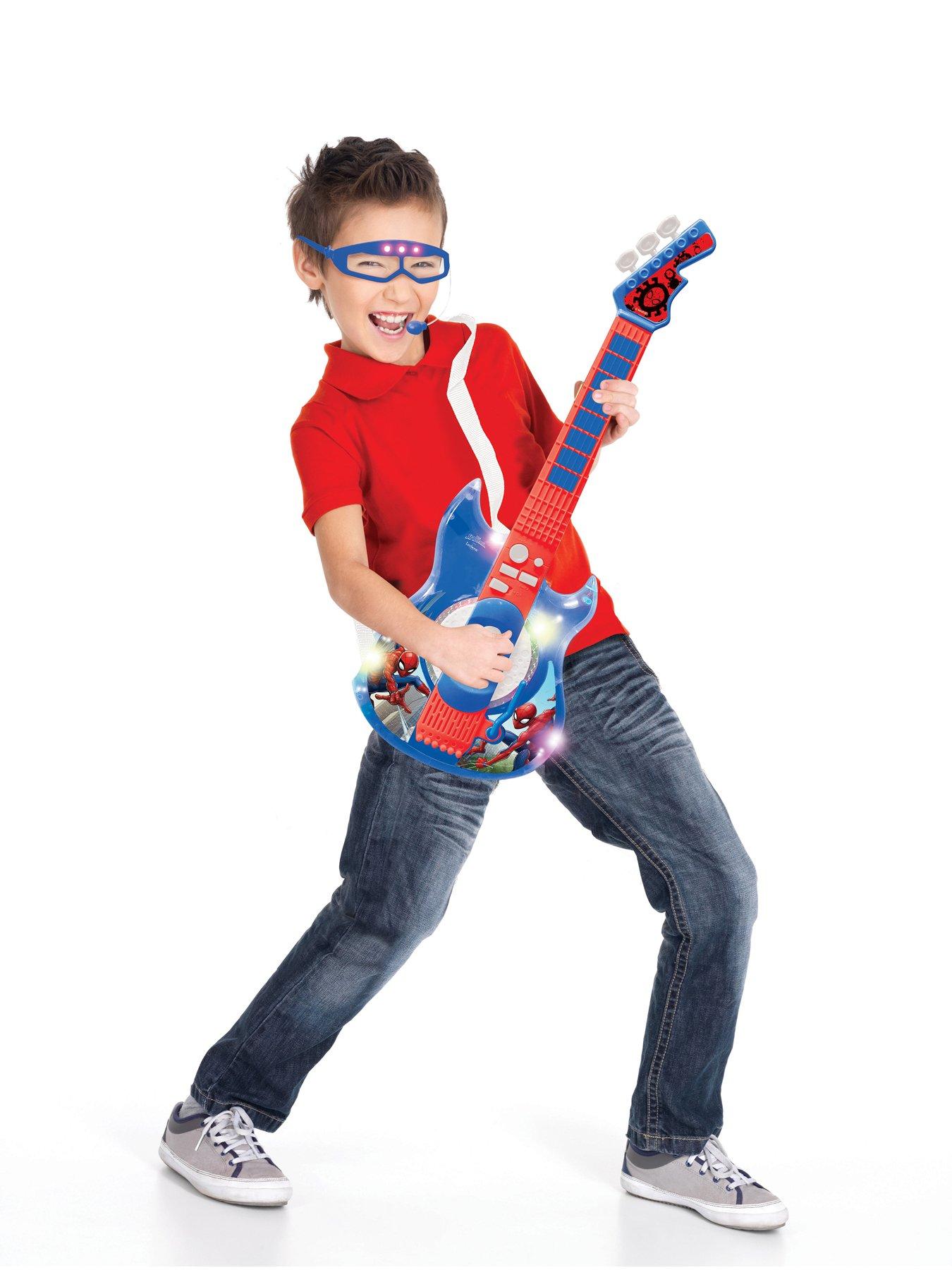Image 6 of 6 of Spiderman Electric Guitar with Light Up Glasses - Spider-Man