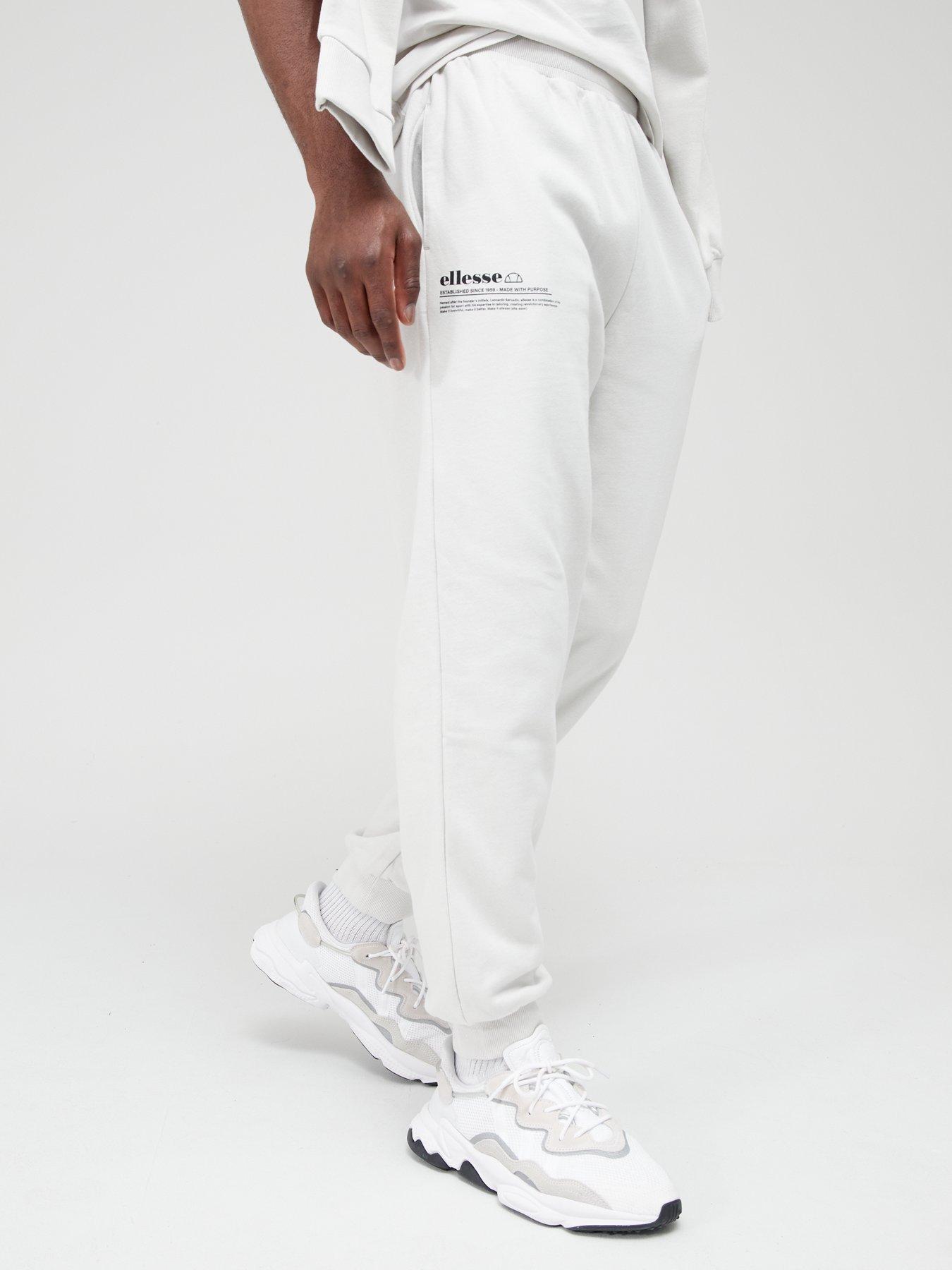 Ellesse white online joggers