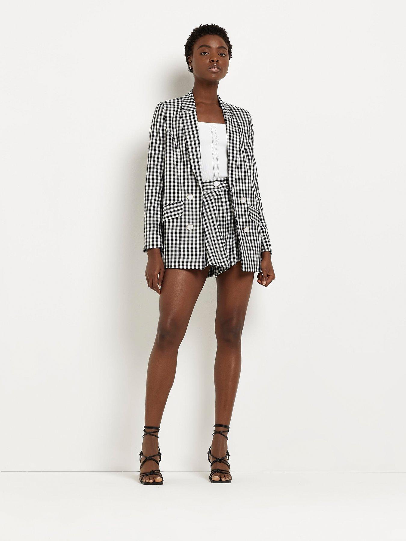 River island hot sale check blazer