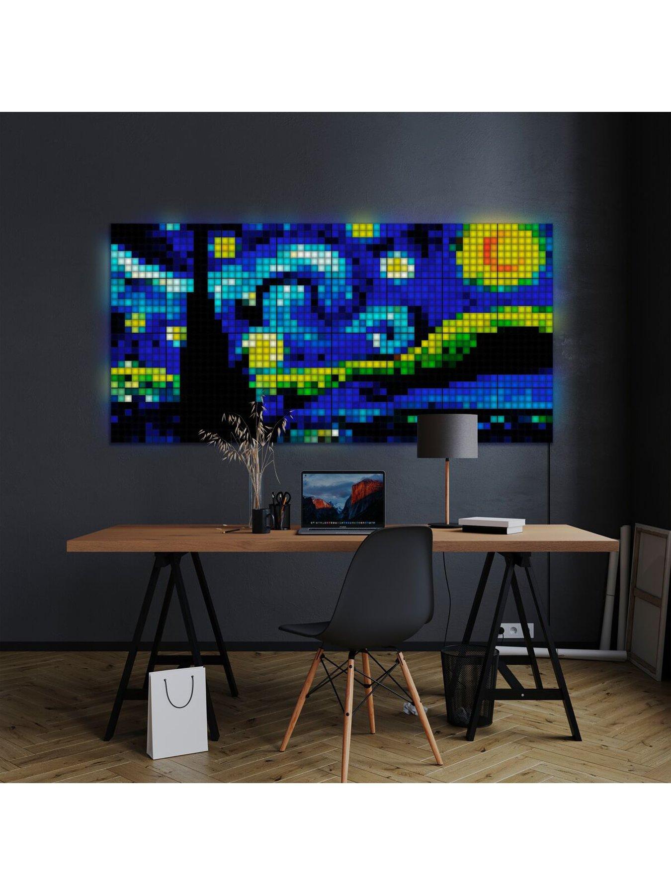 twinkly-twinkly-squares-starter-pack-smart-app-controlled-led-panels-with-64-rgb-16-million-colours-pixels-with-1-master-tile-5-extensions-ip20detail