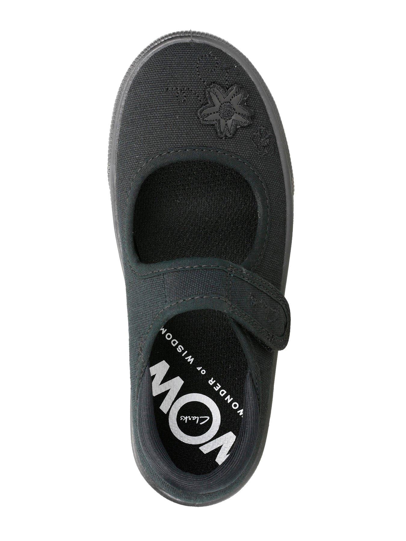 Image 4 of 6 of Clarks Kids Hopper Go Canvas Mary Jane Plimsoll - Black