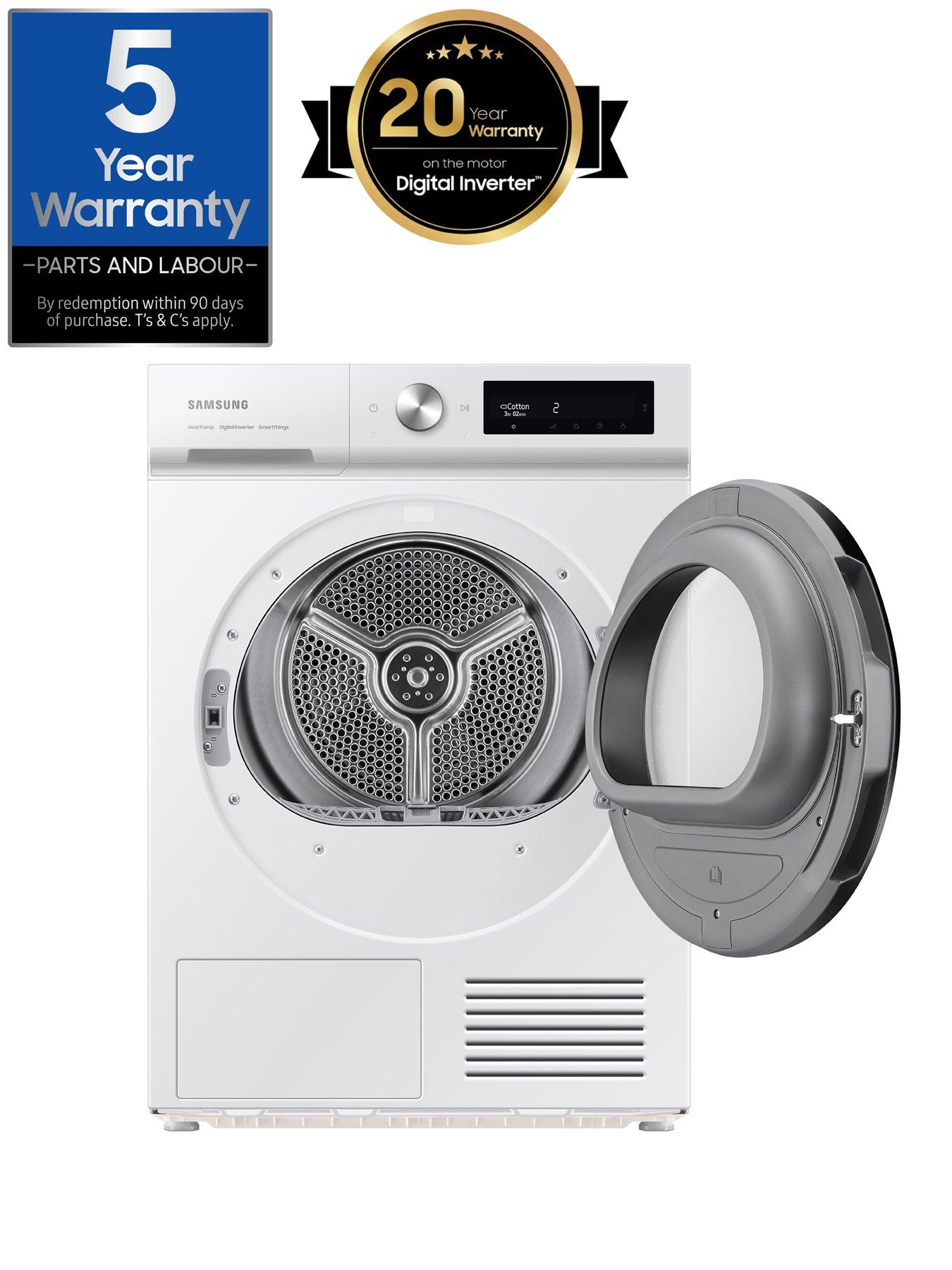 samsung-series-5-ai-energy-dv90bb5245aws1-optimaldrytrade-heat-pump-tumble-dryer-9kg-load-a-rated-whitestillFront