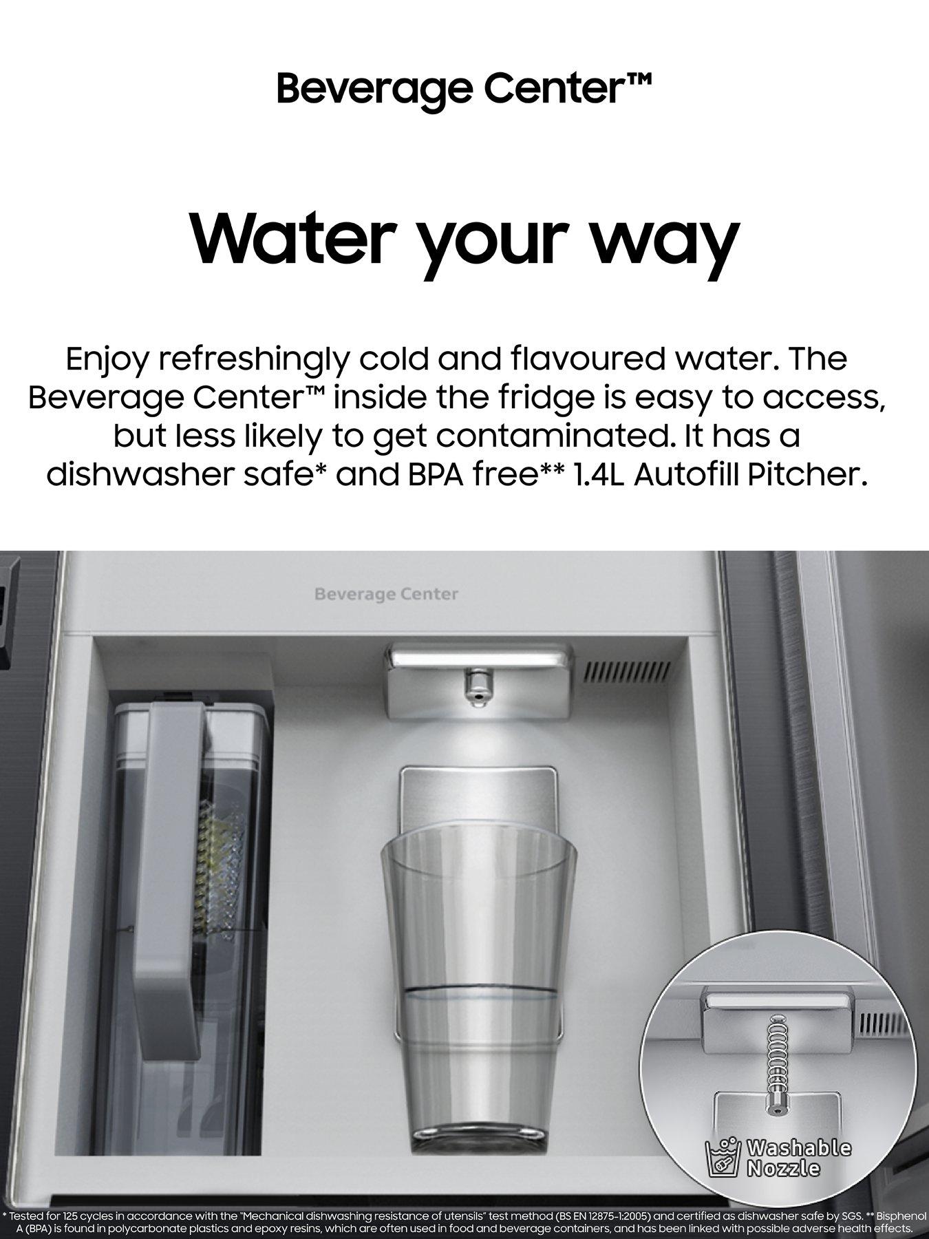 Image 4 of 8 of Samsung Series 9 RH69B8931S9/EU American Fridge Freezer with Beverage Center&trade; - E Rated - Matte Stainless