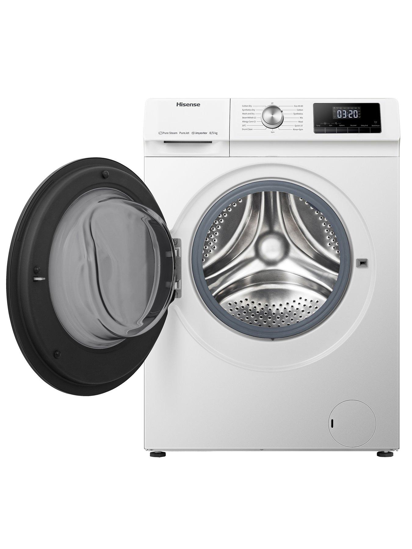 hisense-3-series-wdqa8014evjm-8kg-wash-5kg-dry-1400-spinnbspwasher-dryer-whitestillFront