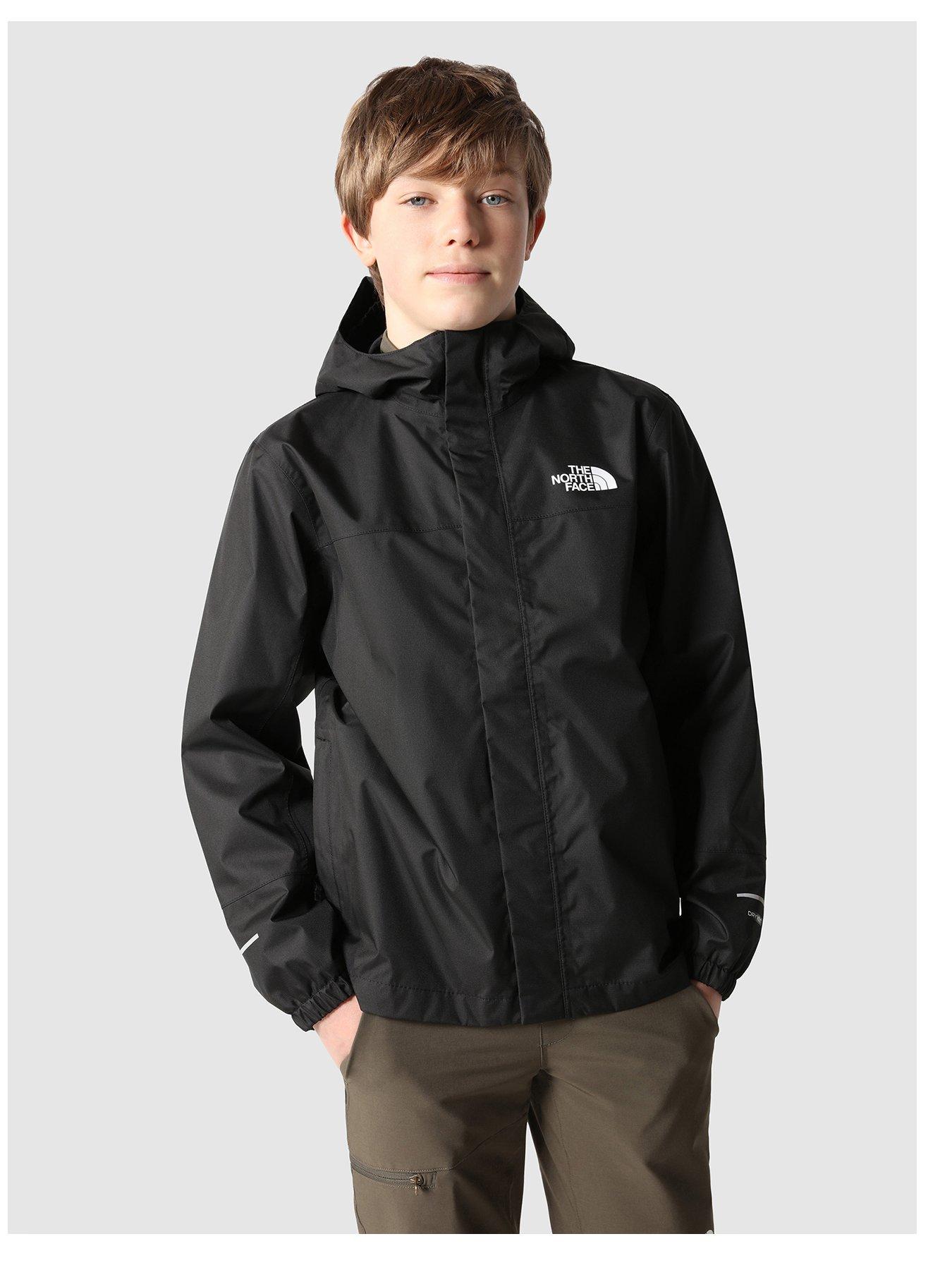 North face junior store rain jacket