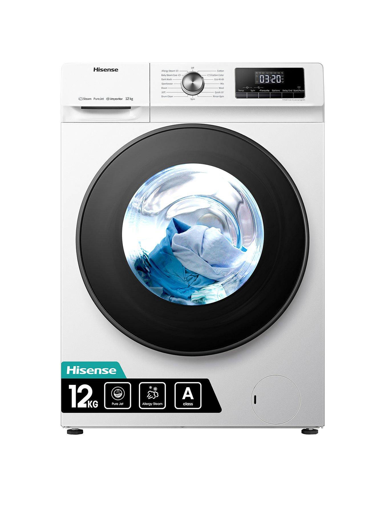 undefined WFQA1214EVJM 12kg Load, 1400 Spin Washing Machine with Steam and Jet Wash