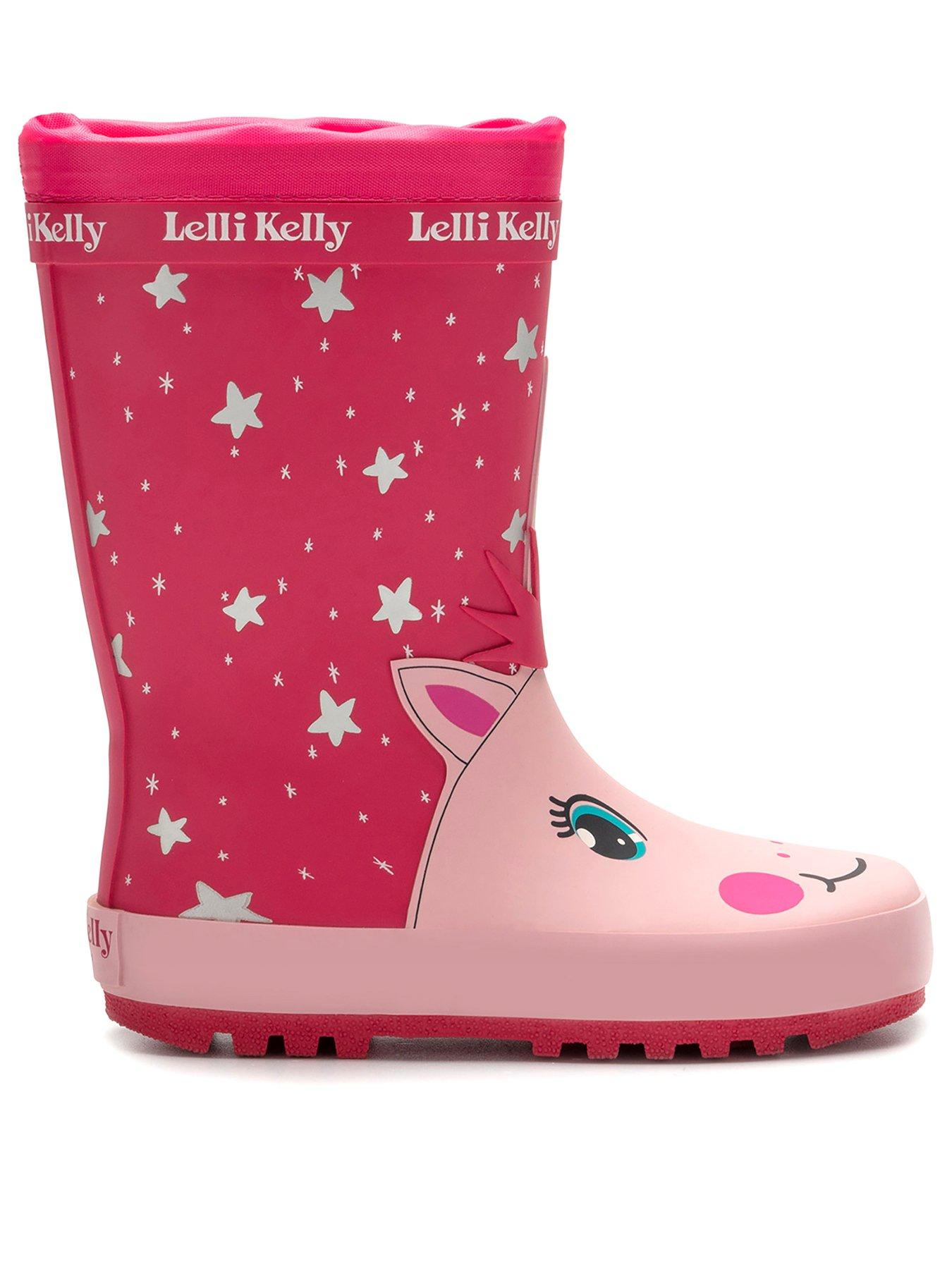 Designer LELLI KELLY Girls Black Patent Winter Boot with Gift WAS £65 NOW £45 