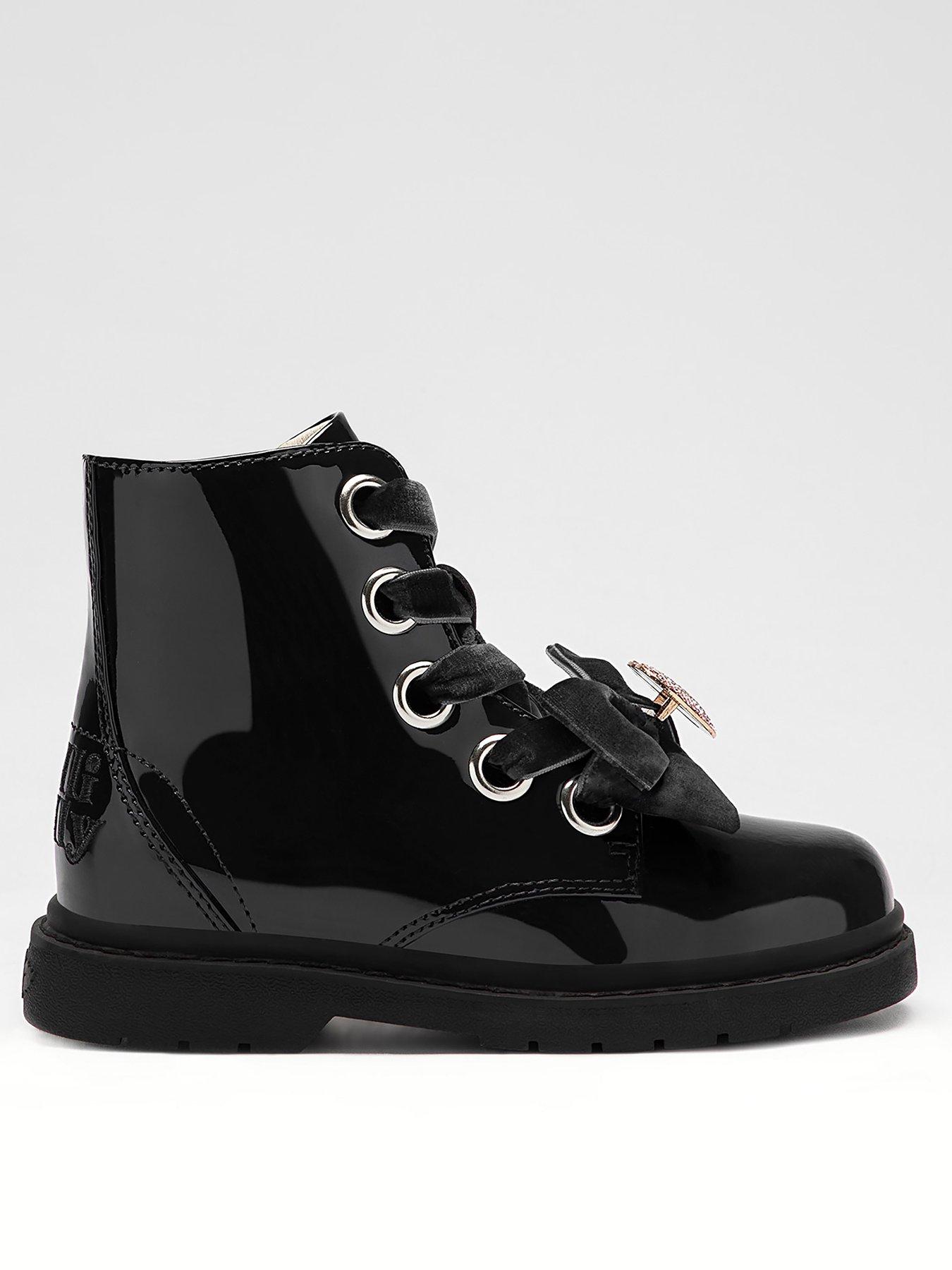 lelli-kelly-fior-di-fiocco-bow-lace-up-boot-black-patentstillFront