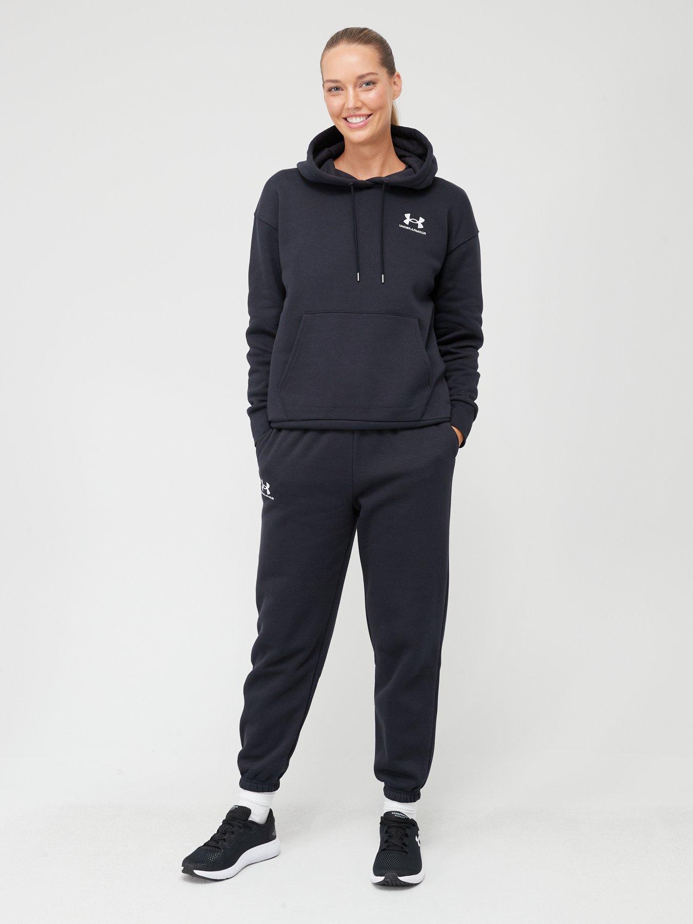 Under Armour Womens Rival Fleece Pants (Black) Large - Central Sports